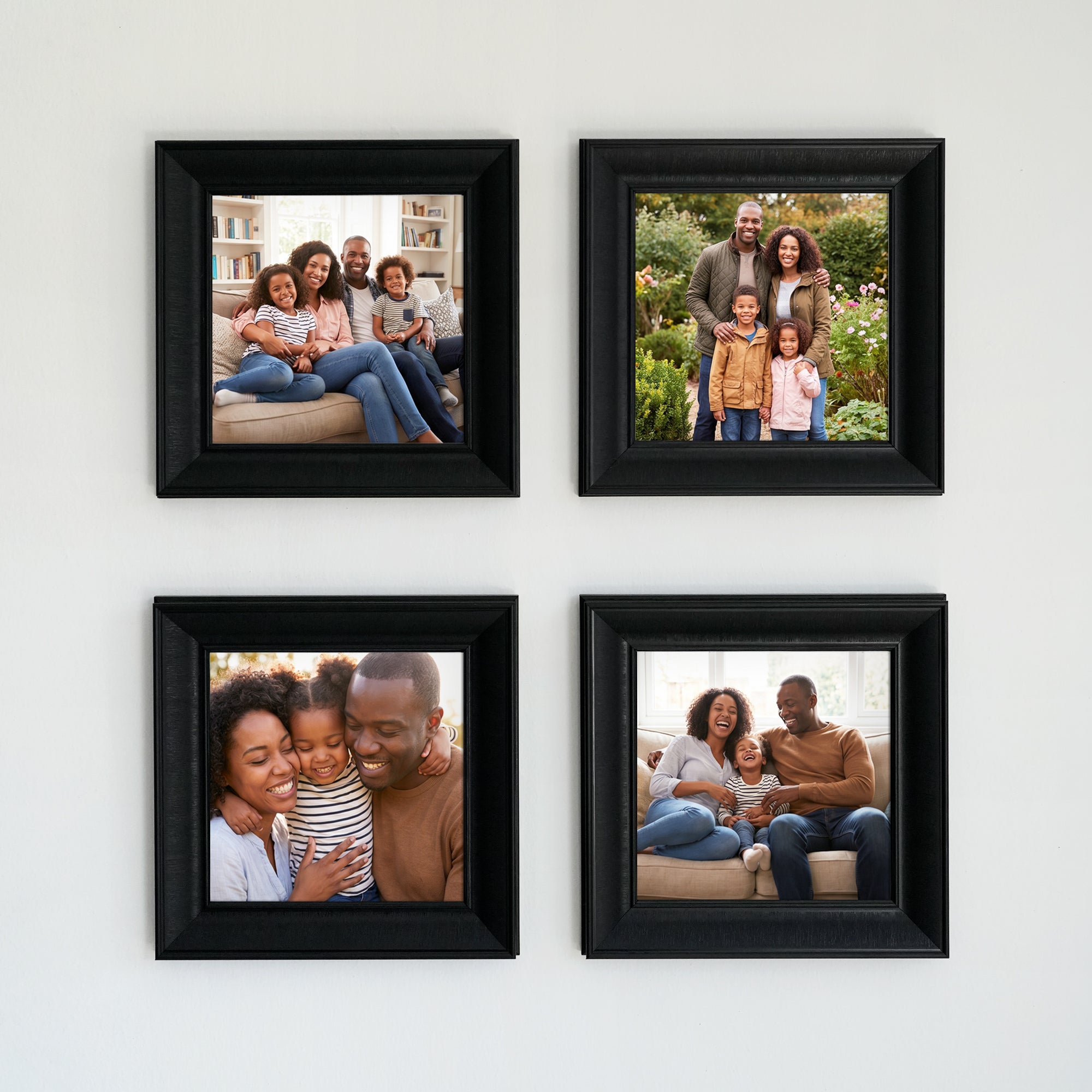 Personalized Black-Framed Photo Collage Set – Beautiful Memories Corner
