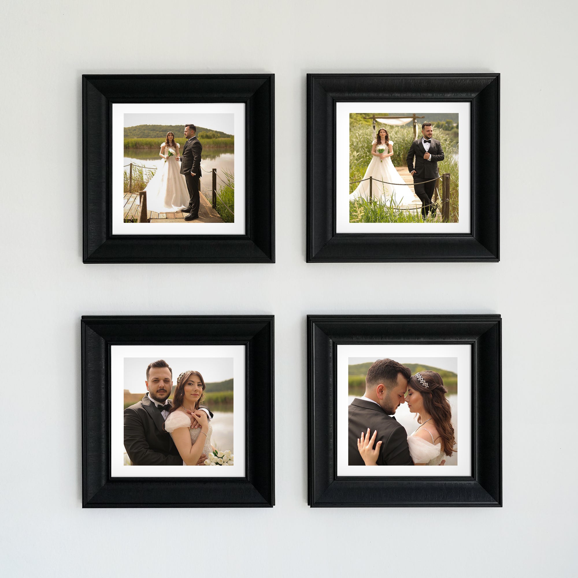 Personalized Black-Framed Photo Collage Set – Beautiful Memories Corner