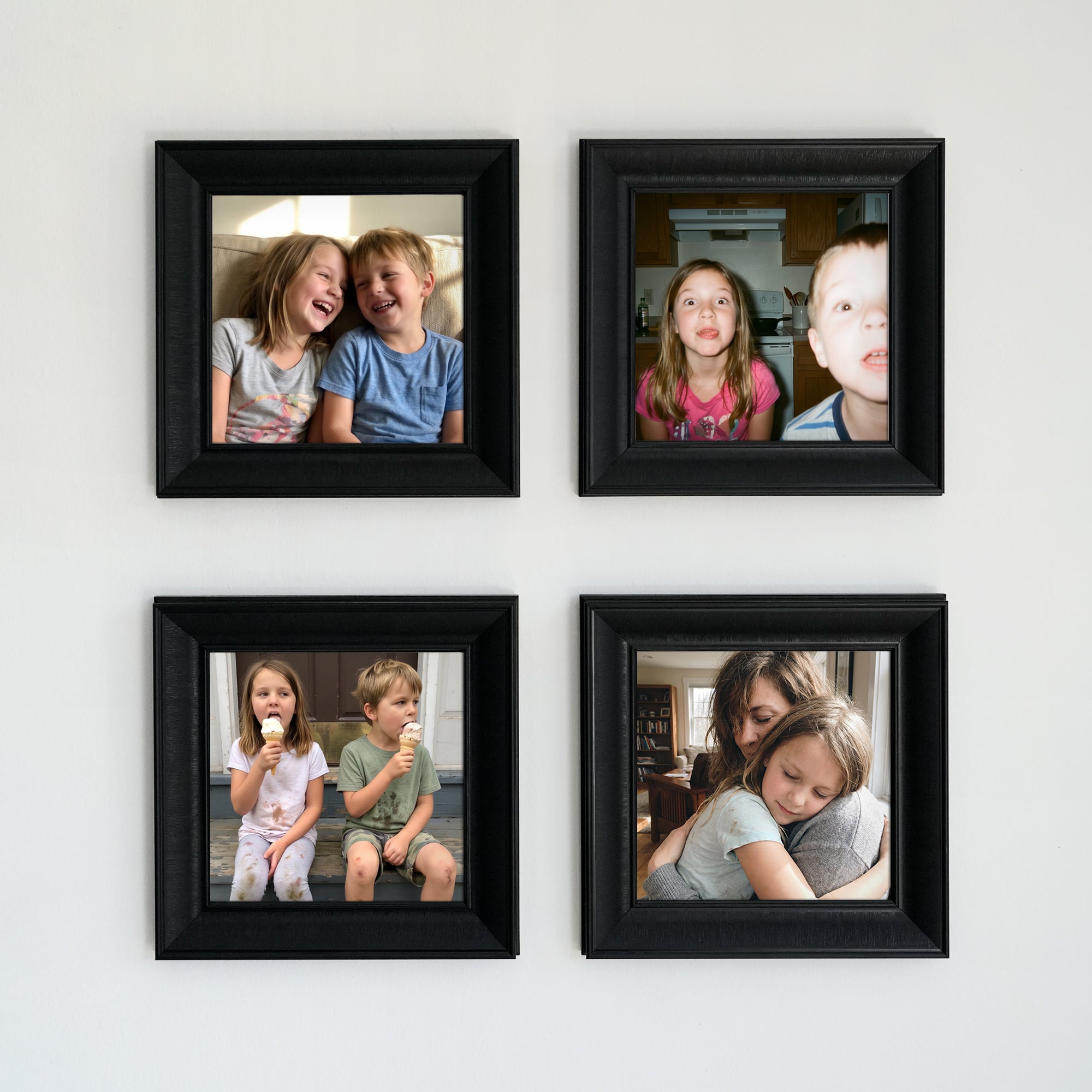 Personalized Black-Framed Photo Collage Set – Beautiful Memories Corner