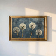 "Dandelion" Floral Framed Canvas Print