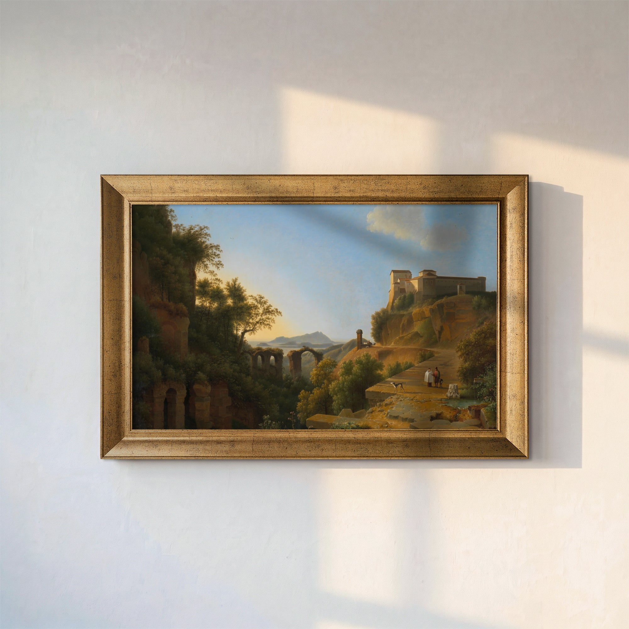 The Gulf Of Naples Framed Canvas Print