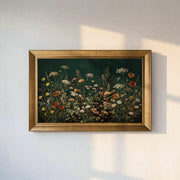 Wildflowers Botanical Framed Canvas Print