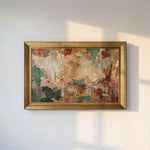 Abstract Distressed Textured Framed Canvas Print