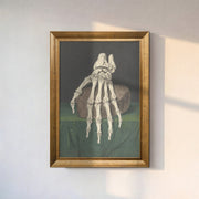 Skeleton of a Hand Anatomical Study | Jan l'Admiral Vintage Medical Art Print