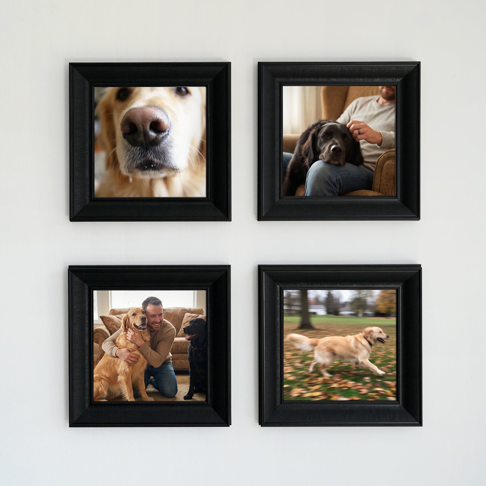 Personalized Black-Framed Photo Collage Set – Beautiful Memories Corner