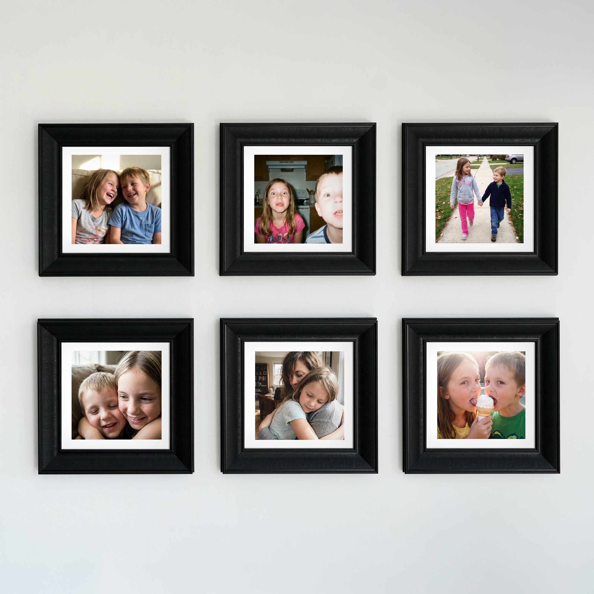 Personalized Black-Framed Photo Collage Set – Beautiful Memories Corner