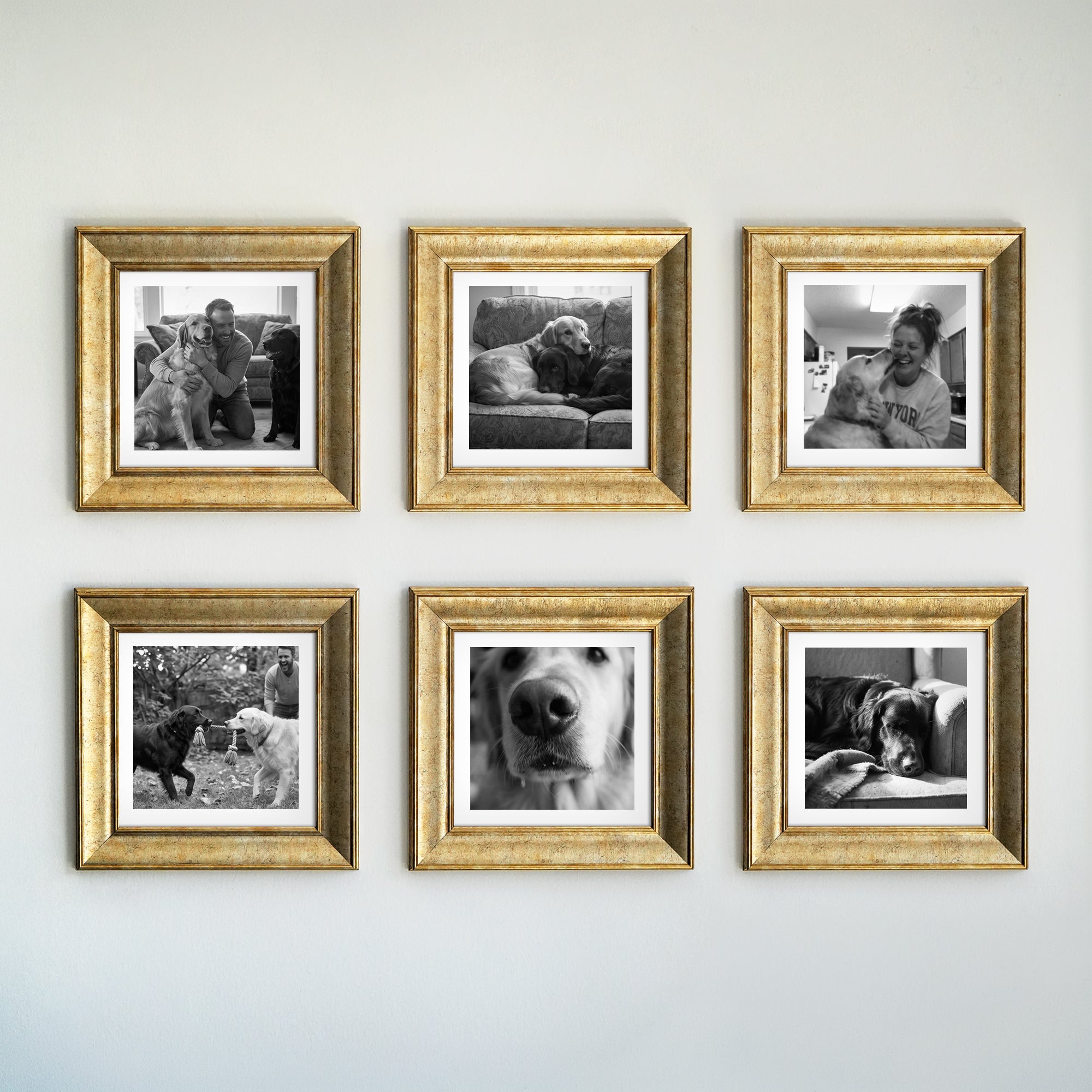 Personalized Champagne -Framed Photo Collage Set – Beautiful Memories Corner