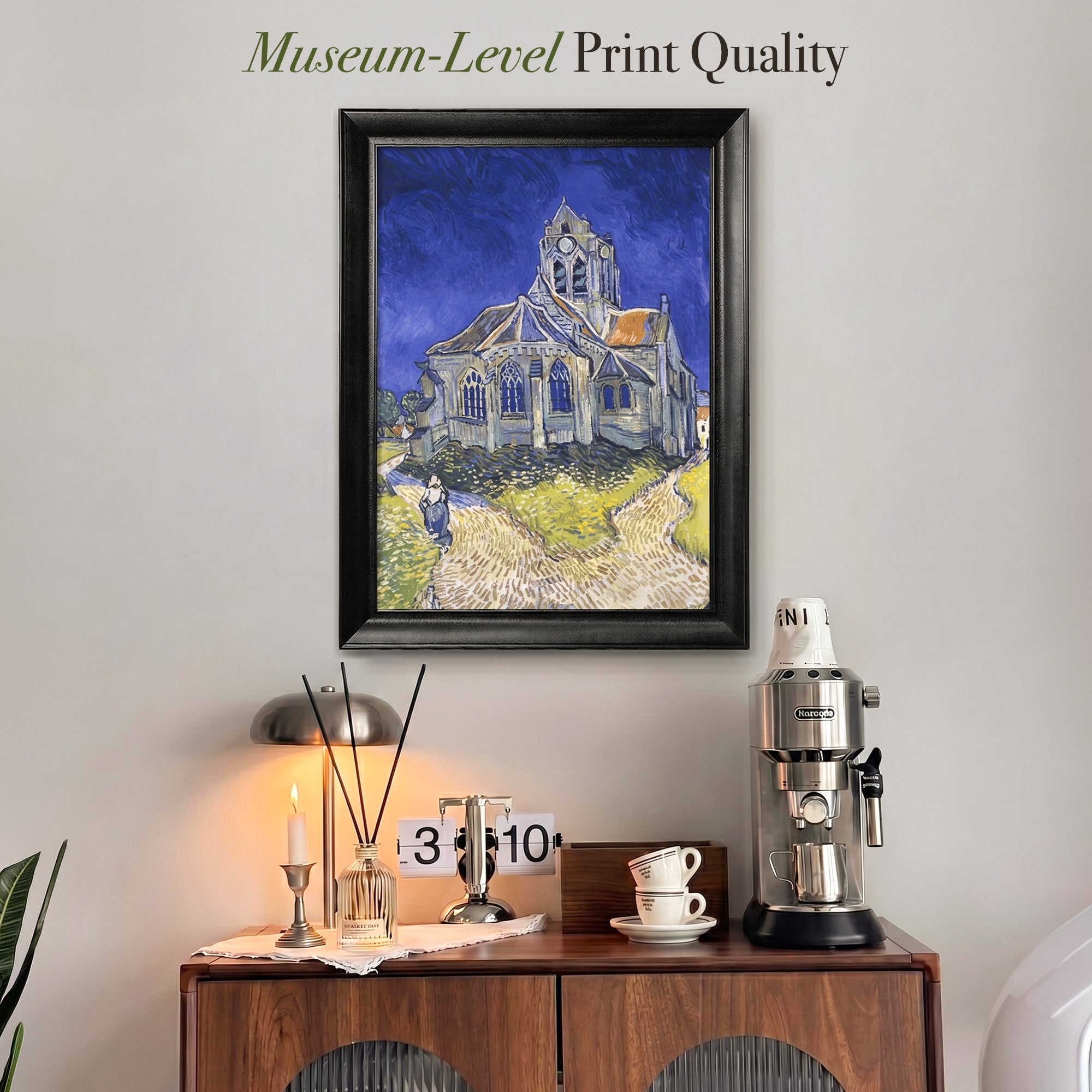 The Church at Auvers by Vincent van Gogh (1890) | Framed Wall Art Print
