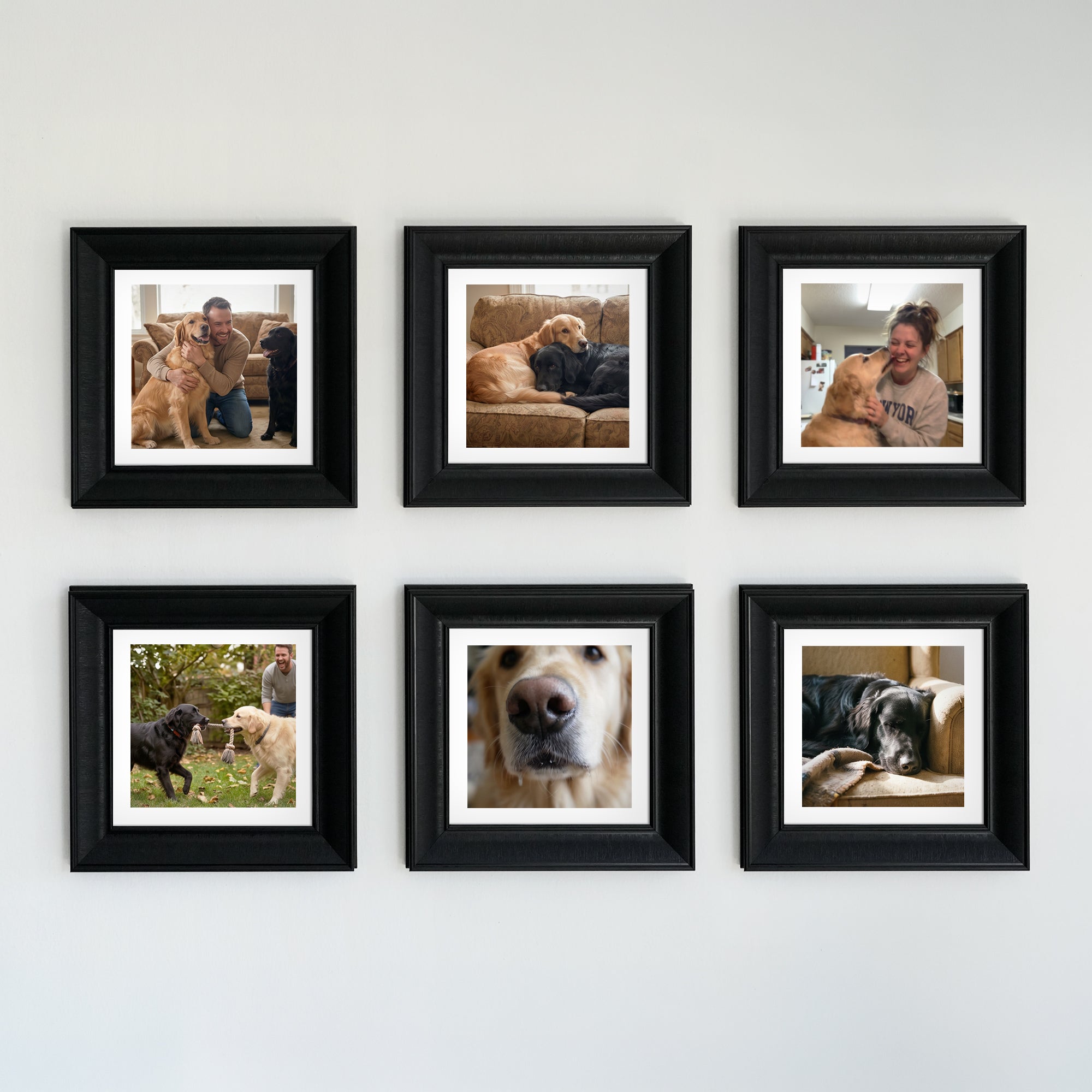 Personalized Black-Framed Photo Collage Set – Beautiful Memories Corner
