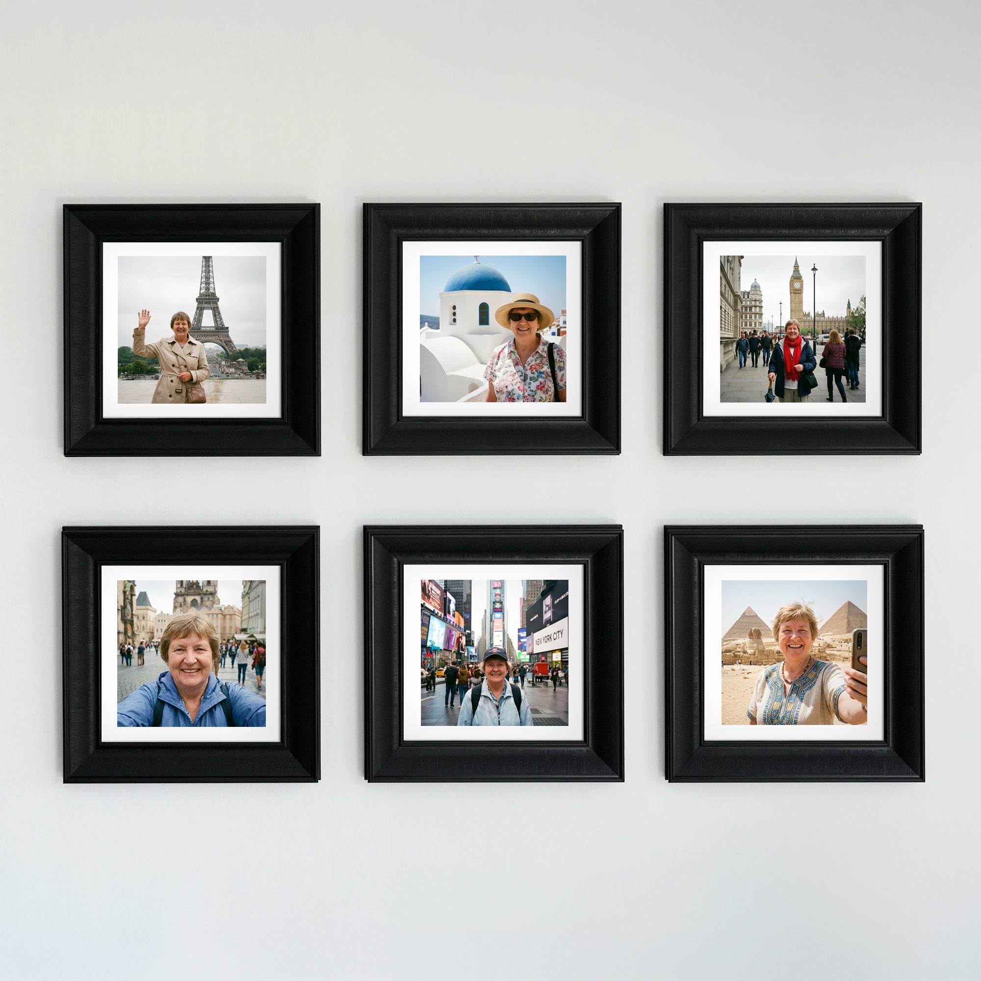 Personalized Black-Framed Photo Collage Set – Beautiful Memories Corner