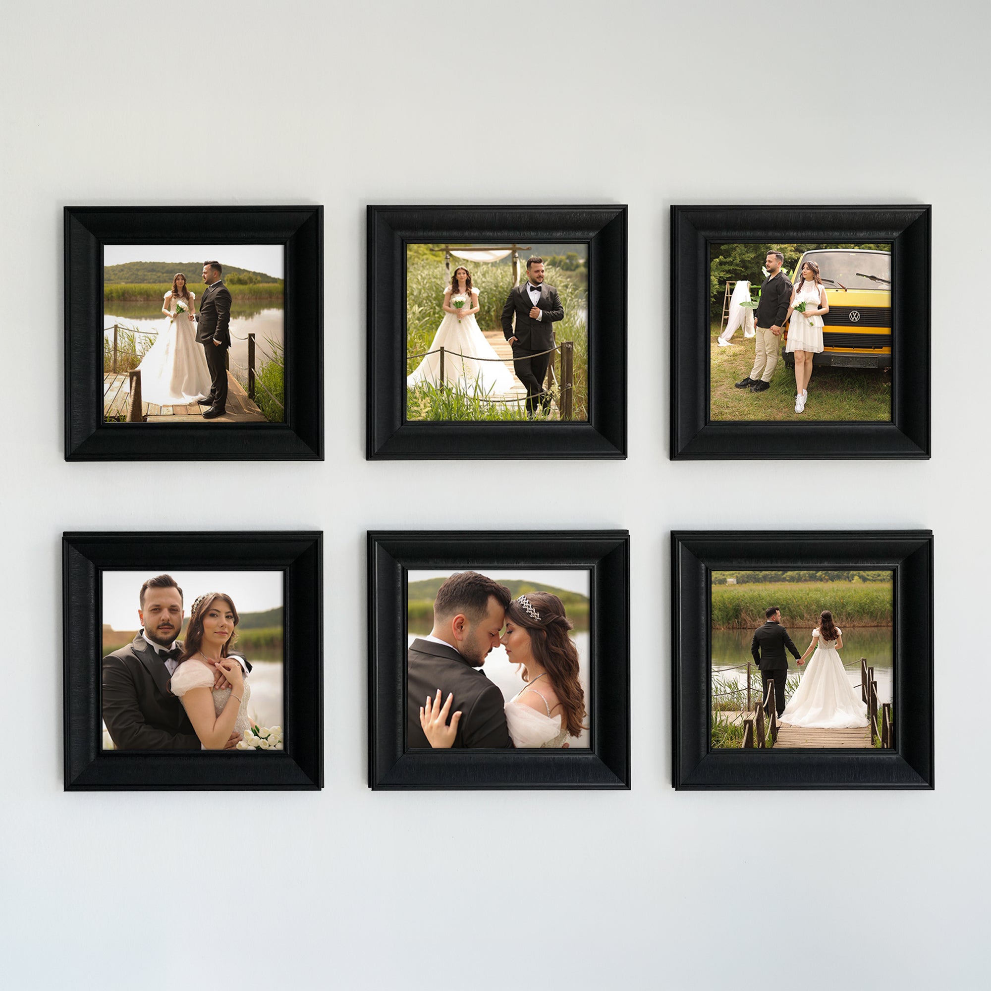 Personalized Black-Framed Photo Collage Set – Beautiful Memories Corner