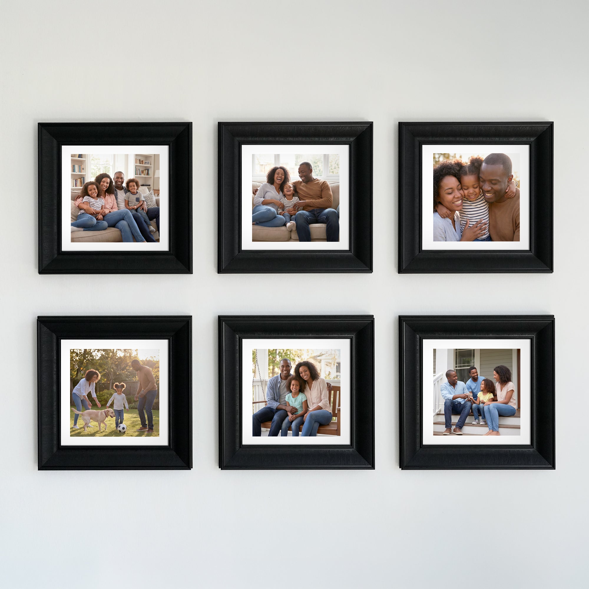 Personalized Black-Framed Photo Collage Set – Beautiful Memories Corner