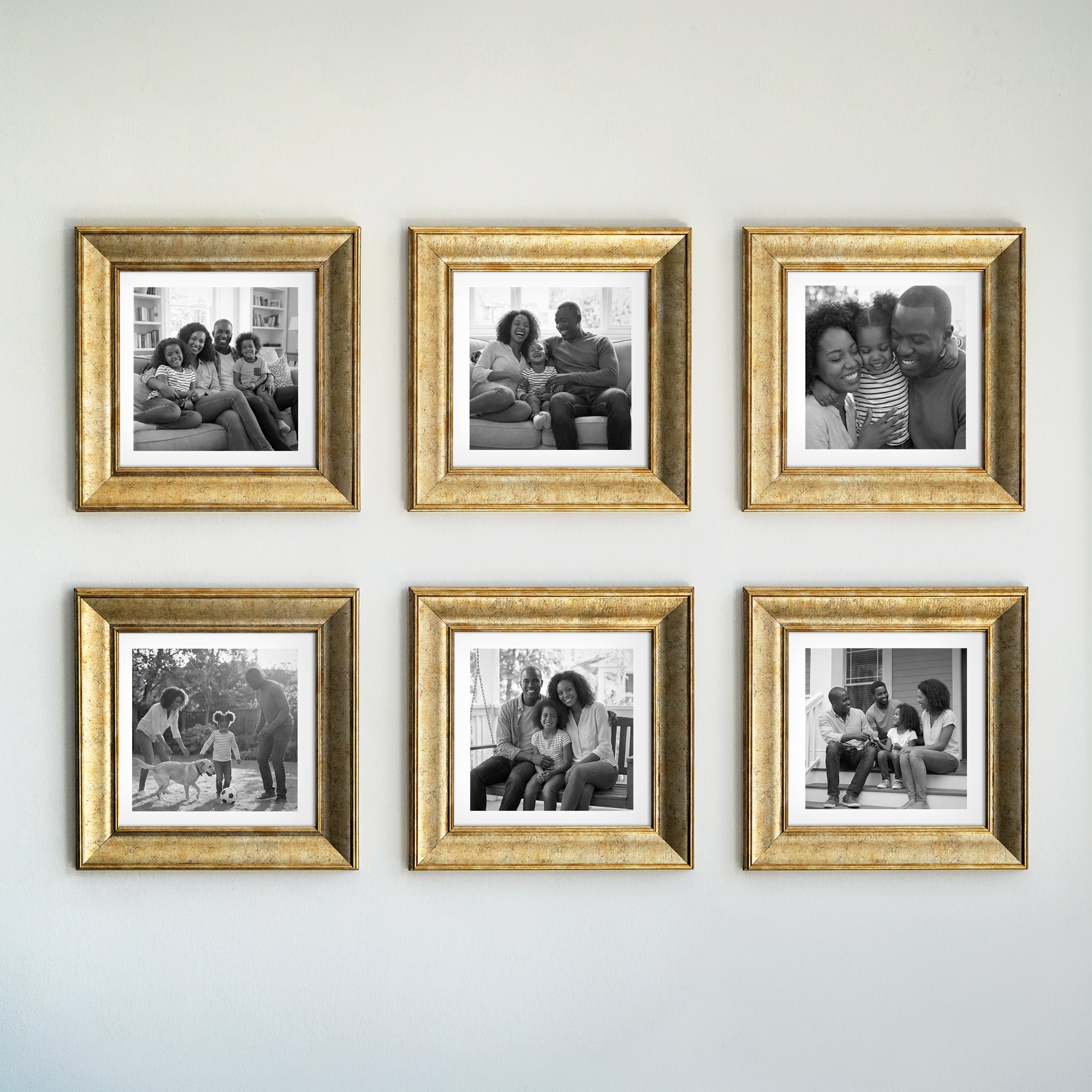 Personalized Champagne -Framed Photo Collage Set – Beautiful Memories Corner