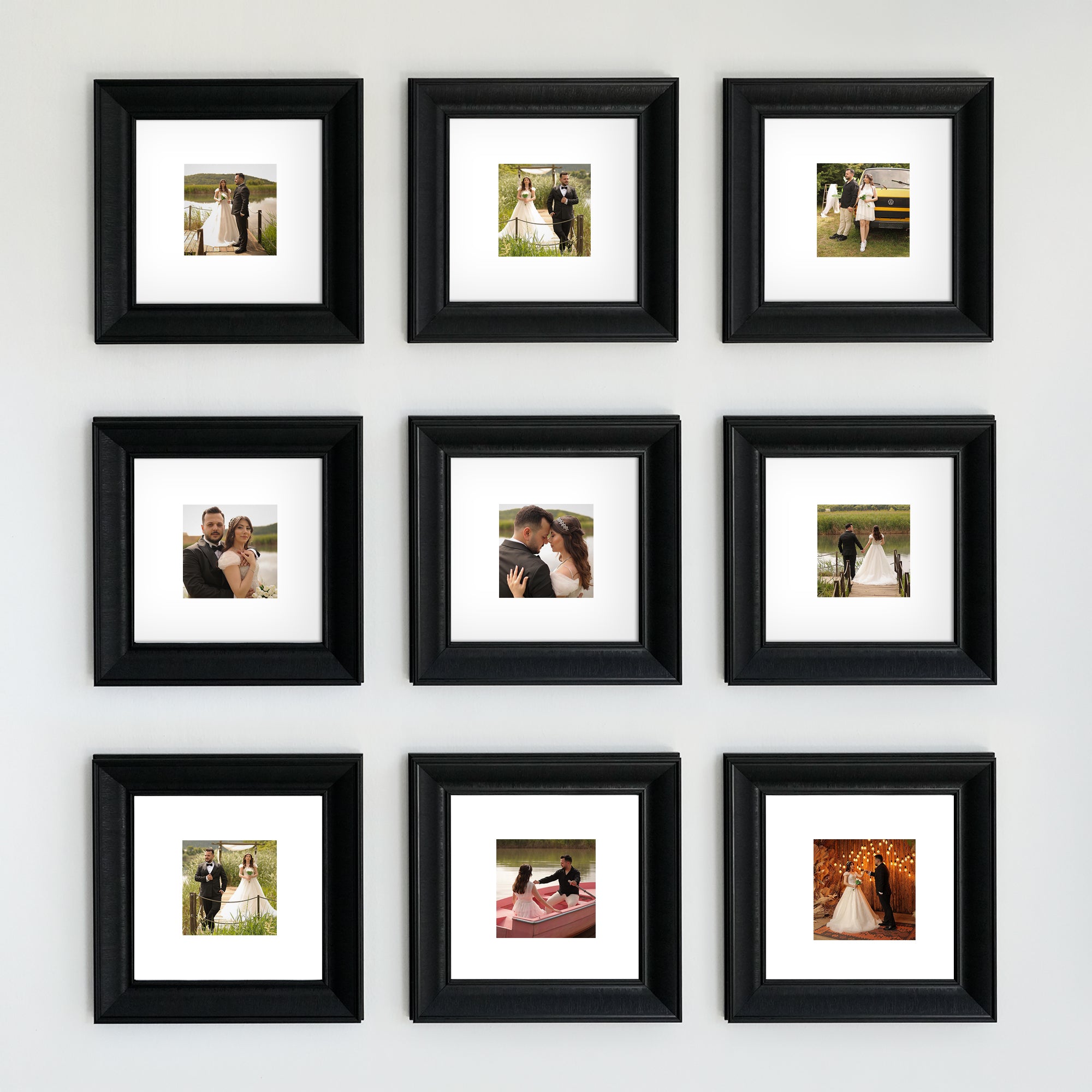 Personalized Black-Framed Photo Collage Set – Beautiful Memories Corner