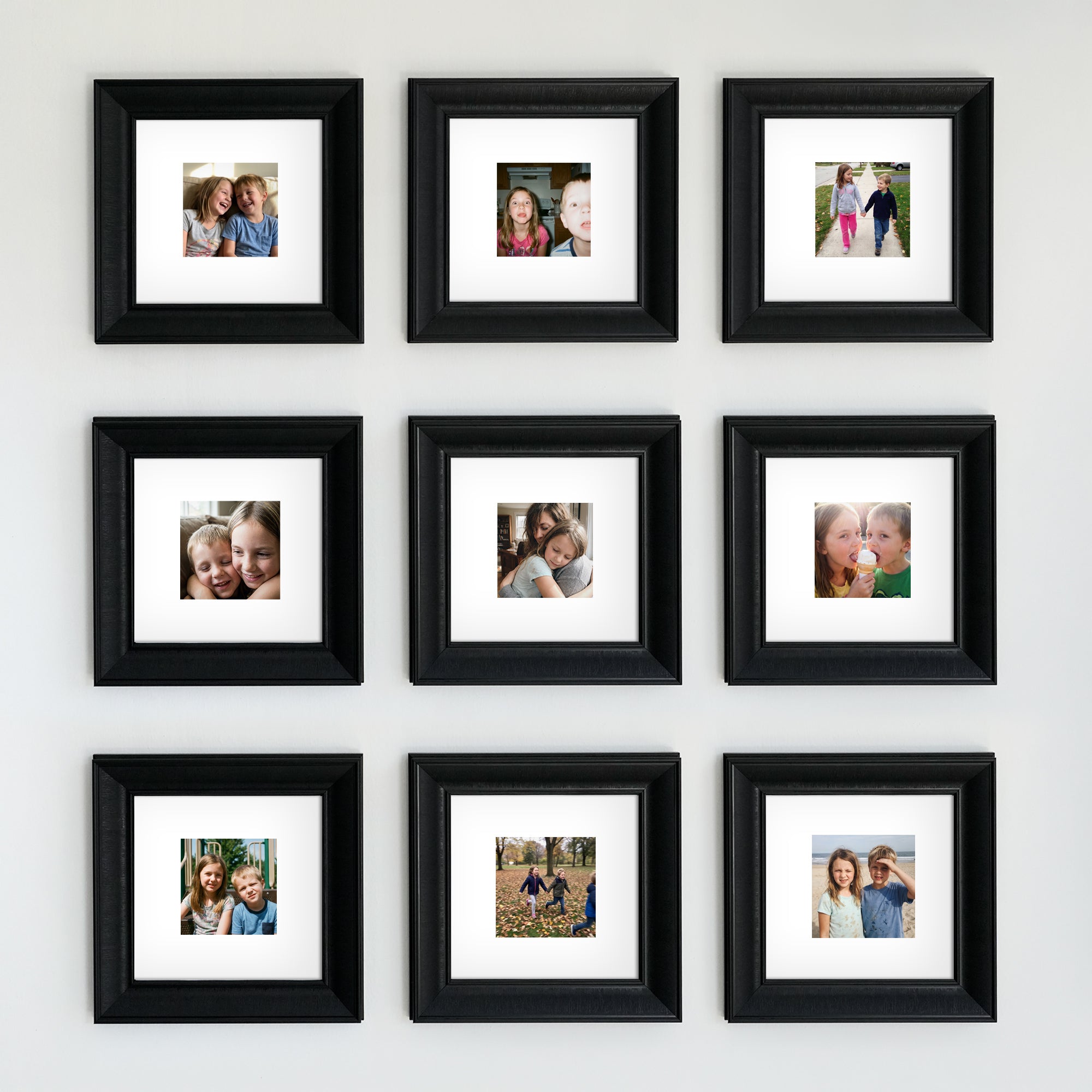 Personalized Black-Framed Photo Collage Set – Beautiful Memories Corner