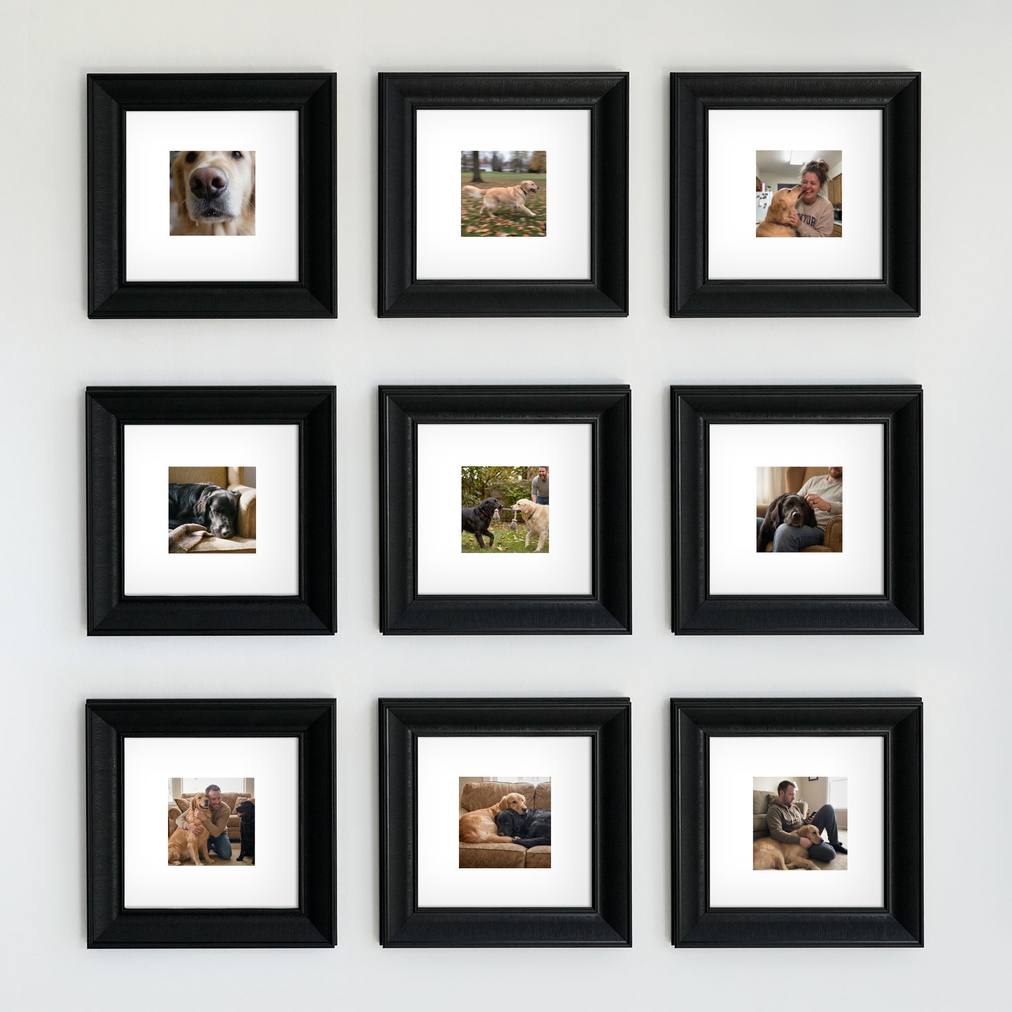 Personalized Black-Framed Photo Collage Set – Beautiful Memories Corner