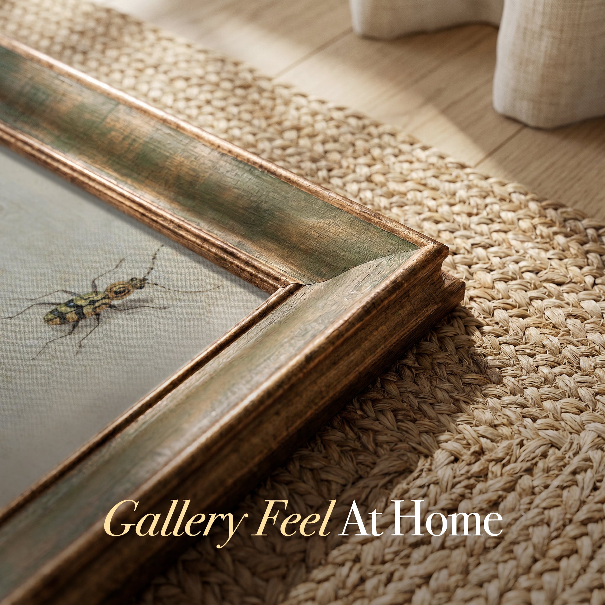 Vintage Butterfly and Insect Canvas Wall Art – Botanical Nature Illustration Print