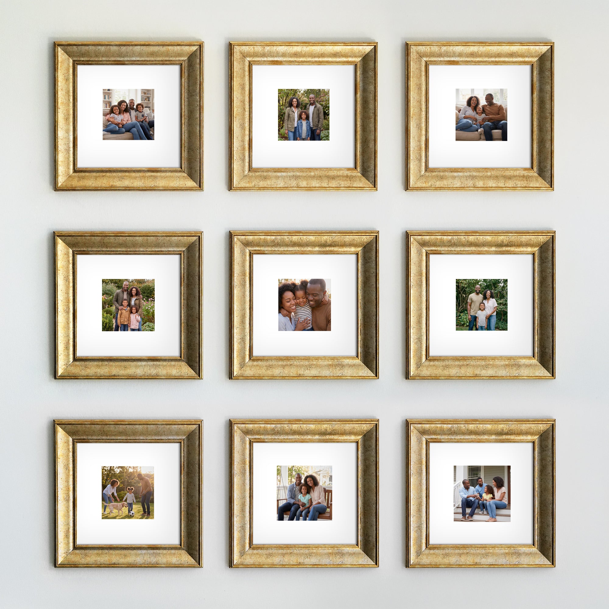 Personalized Champagne -Framed Photo Collage Set – Beautiful Memories Corner