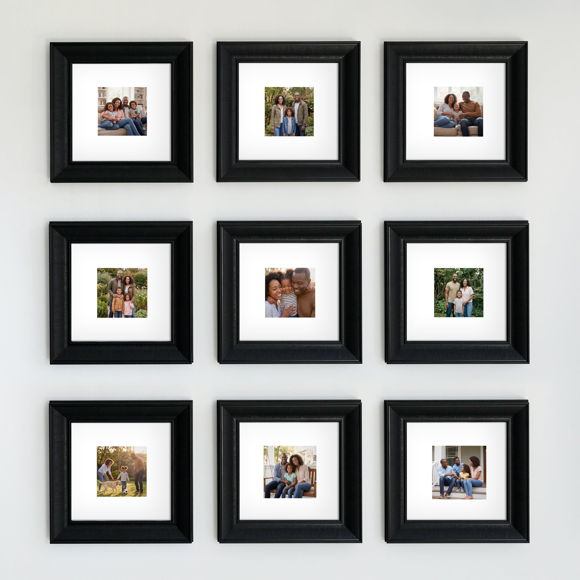 Personalized Black-Framed Photo Collage Set – Beautiful Memories Corner