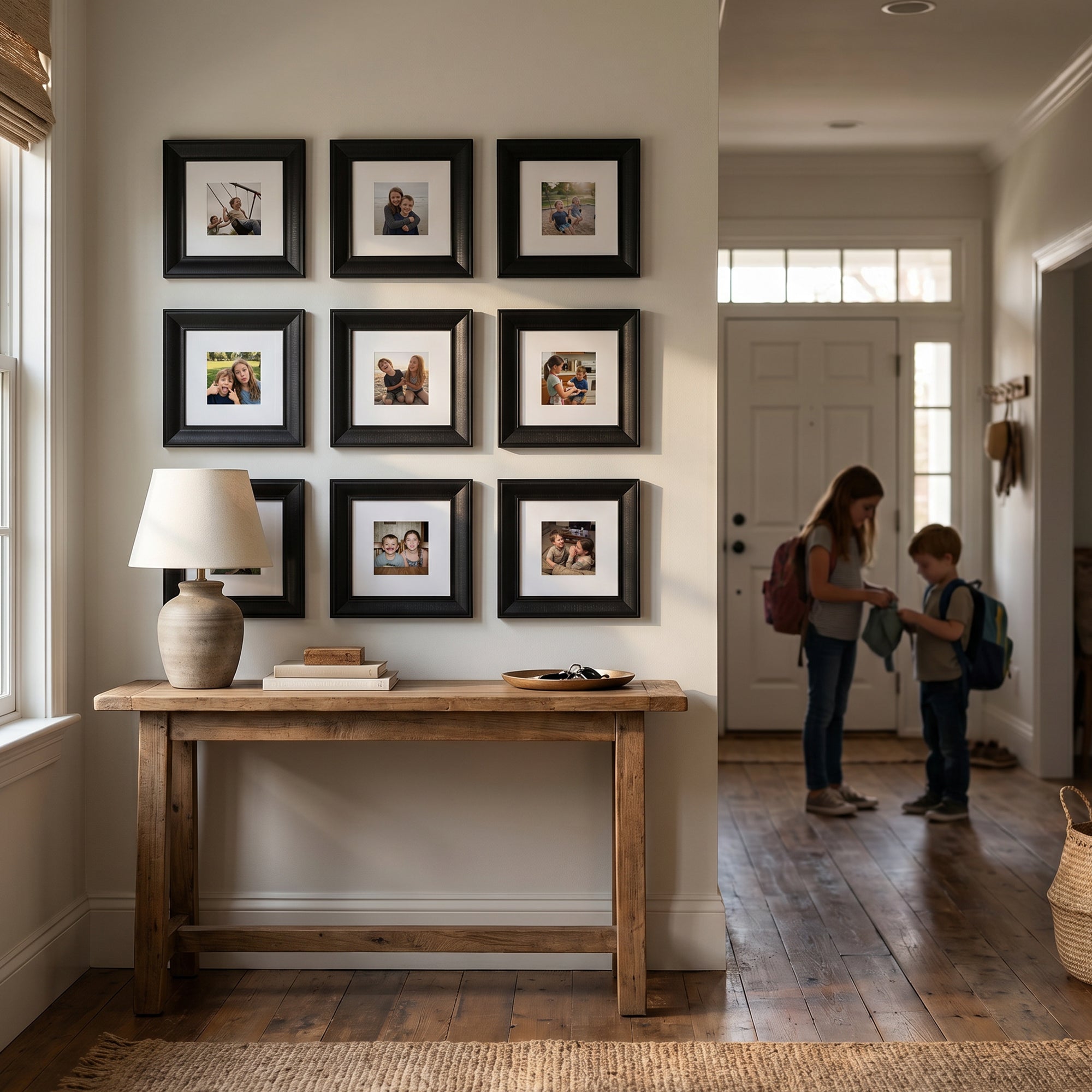 Personalized Black-Framed Photo Collage Set – Beautiful Memories Corner