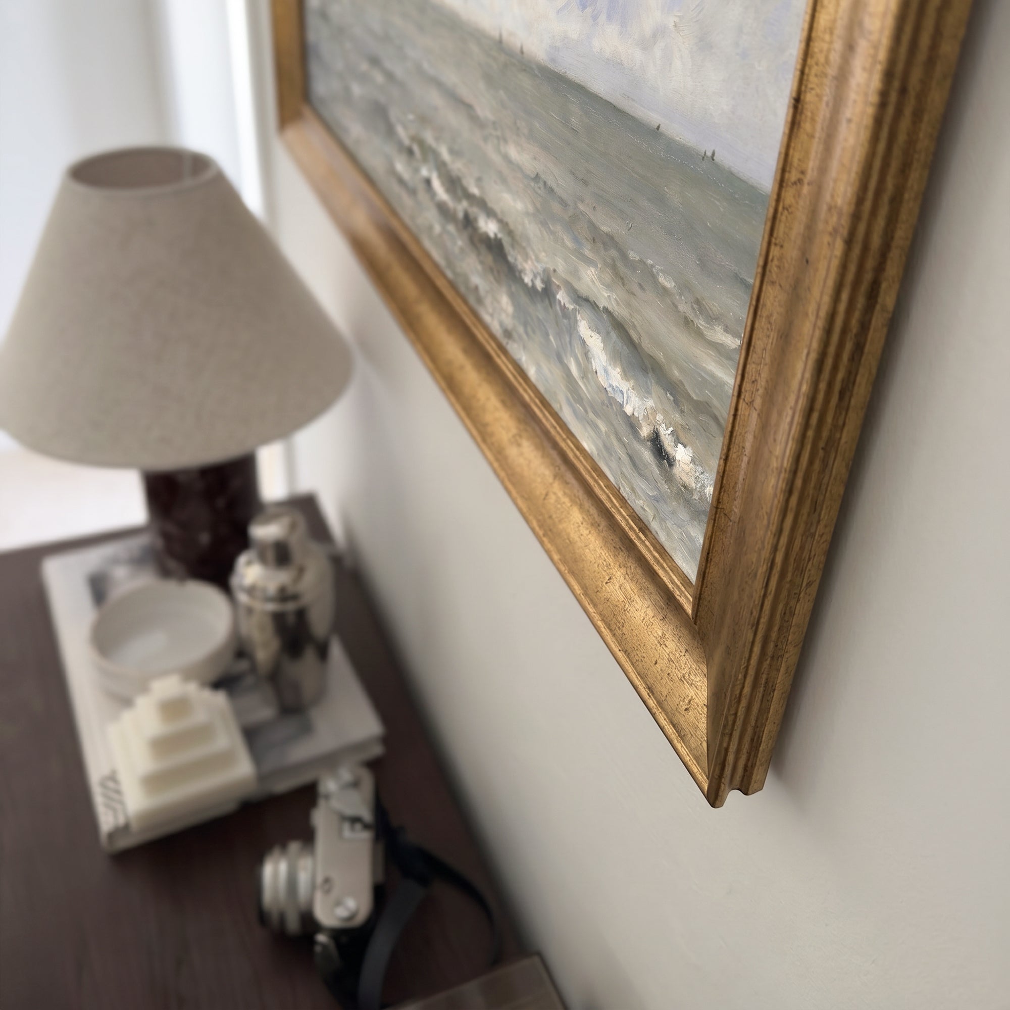 Seascape Framed Canvas Print