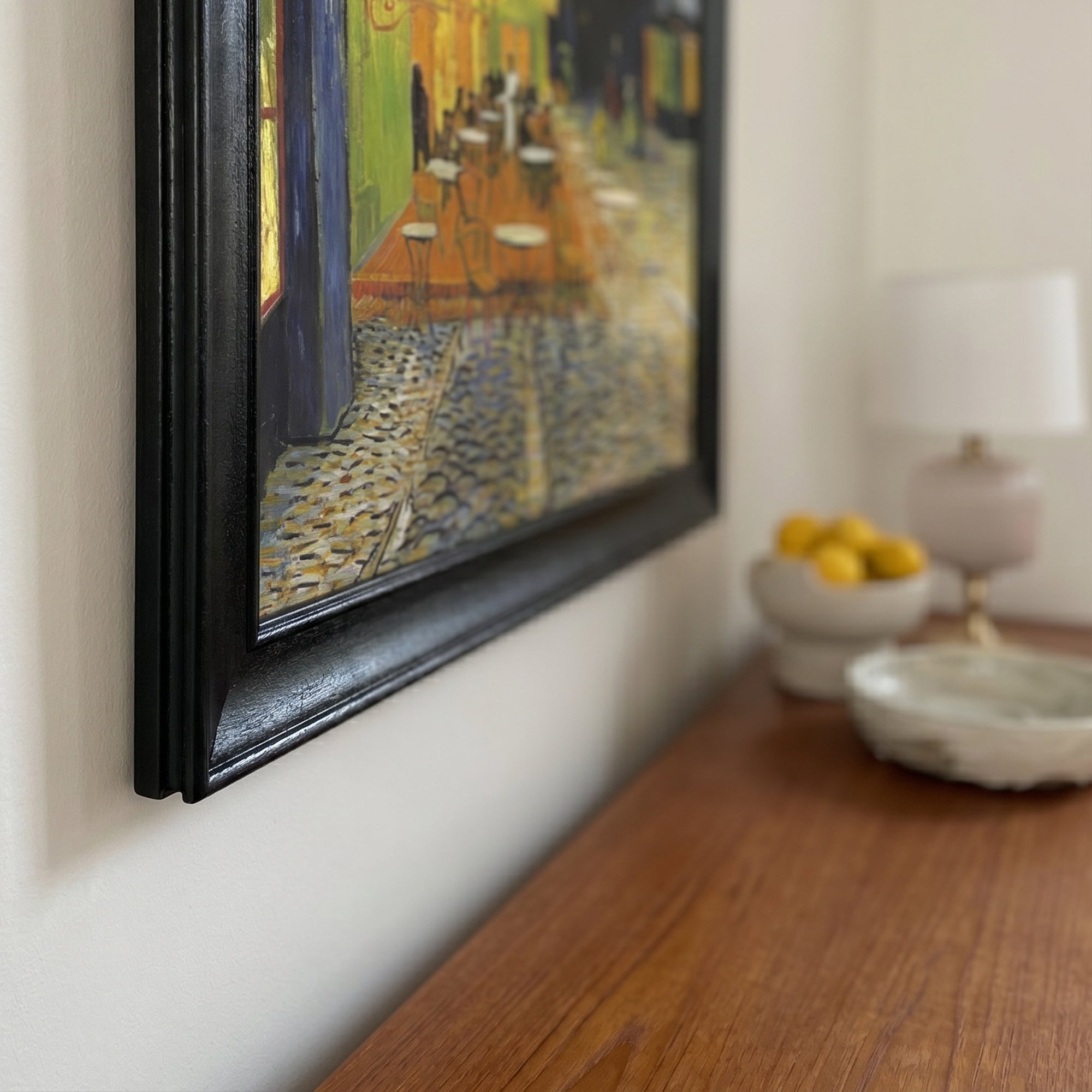 Cafe Terrace at Night by Vincent van Gogh (1888) | Framed Wall Art Print