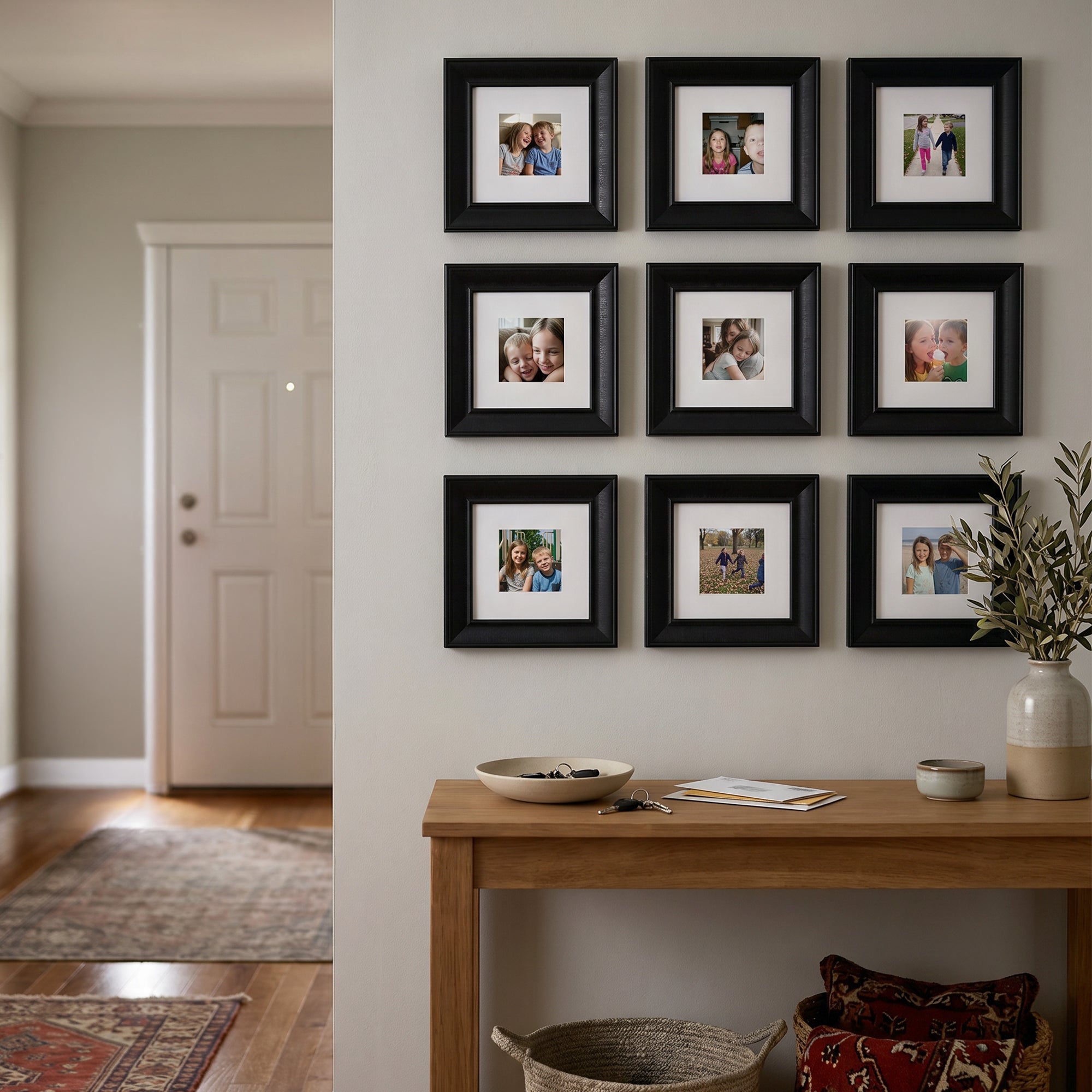 Personalized Black-Framed Photo Collage Set – Beautiful Memories Corner