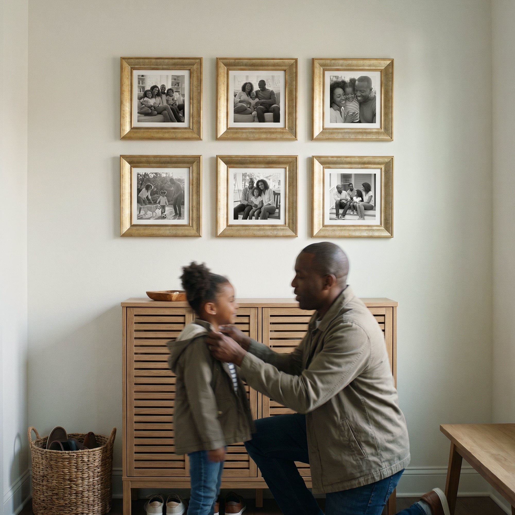 Personalized Champagne -Framed Photo Collage Set – Beautiful Memories Corner