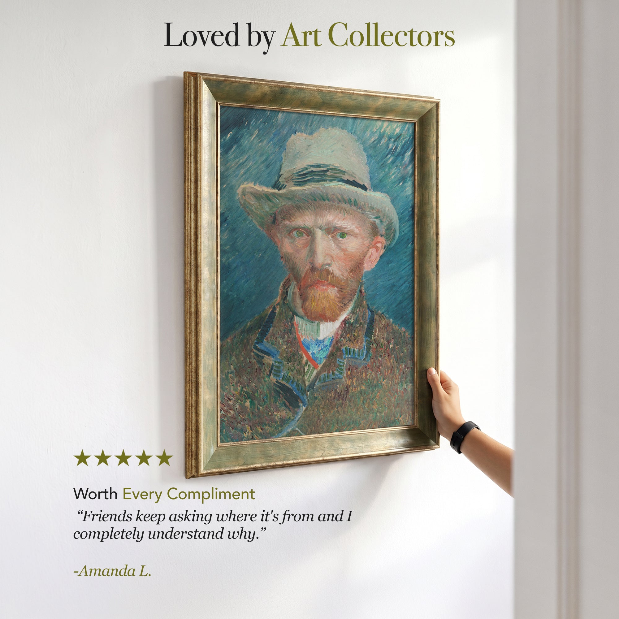 Vincent van Gogh Self-Portrait (1887) | Famous Post-Impressionist Wall Art Print