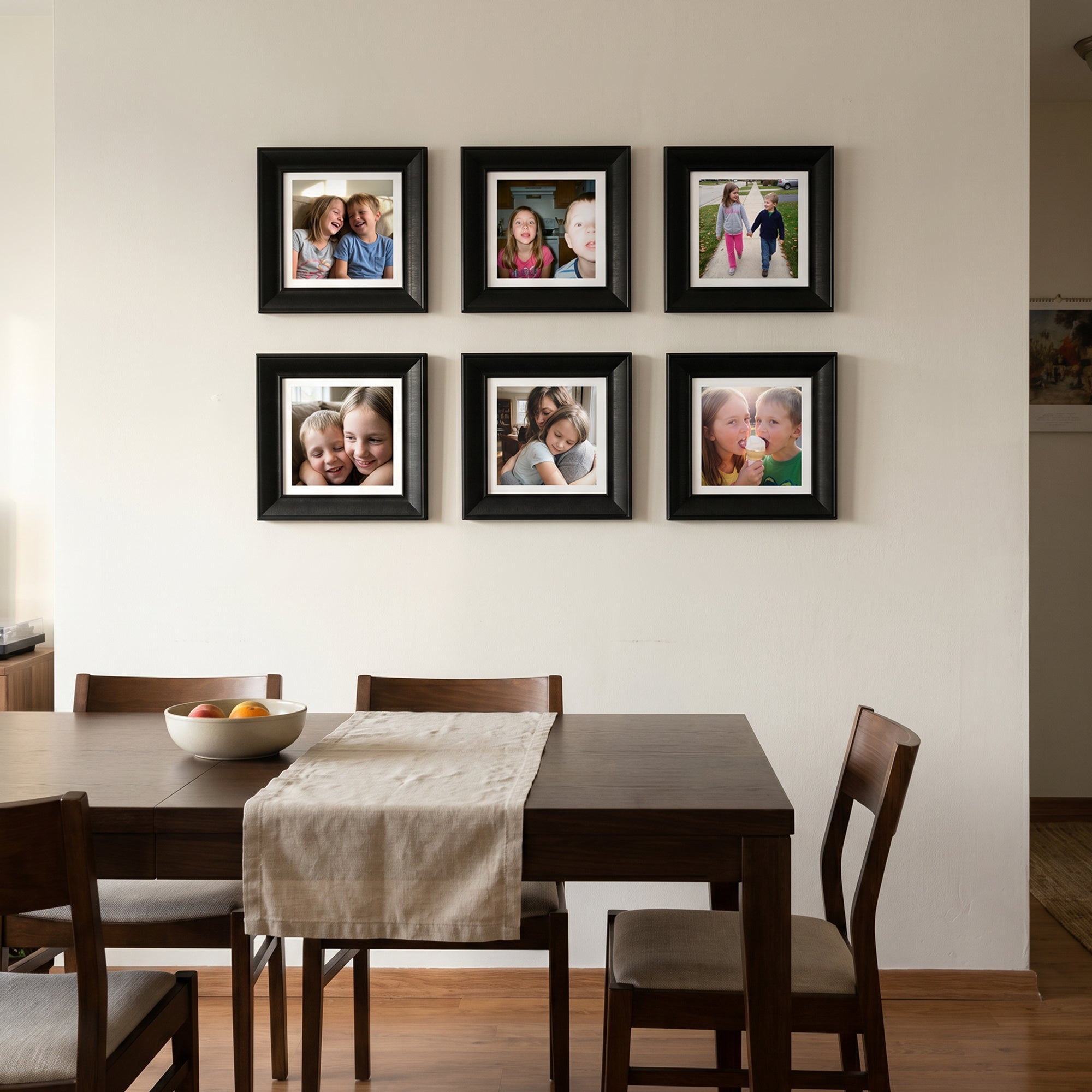 Personalized Black-Framed Photo Collage Set – Beautiful Memories Corner