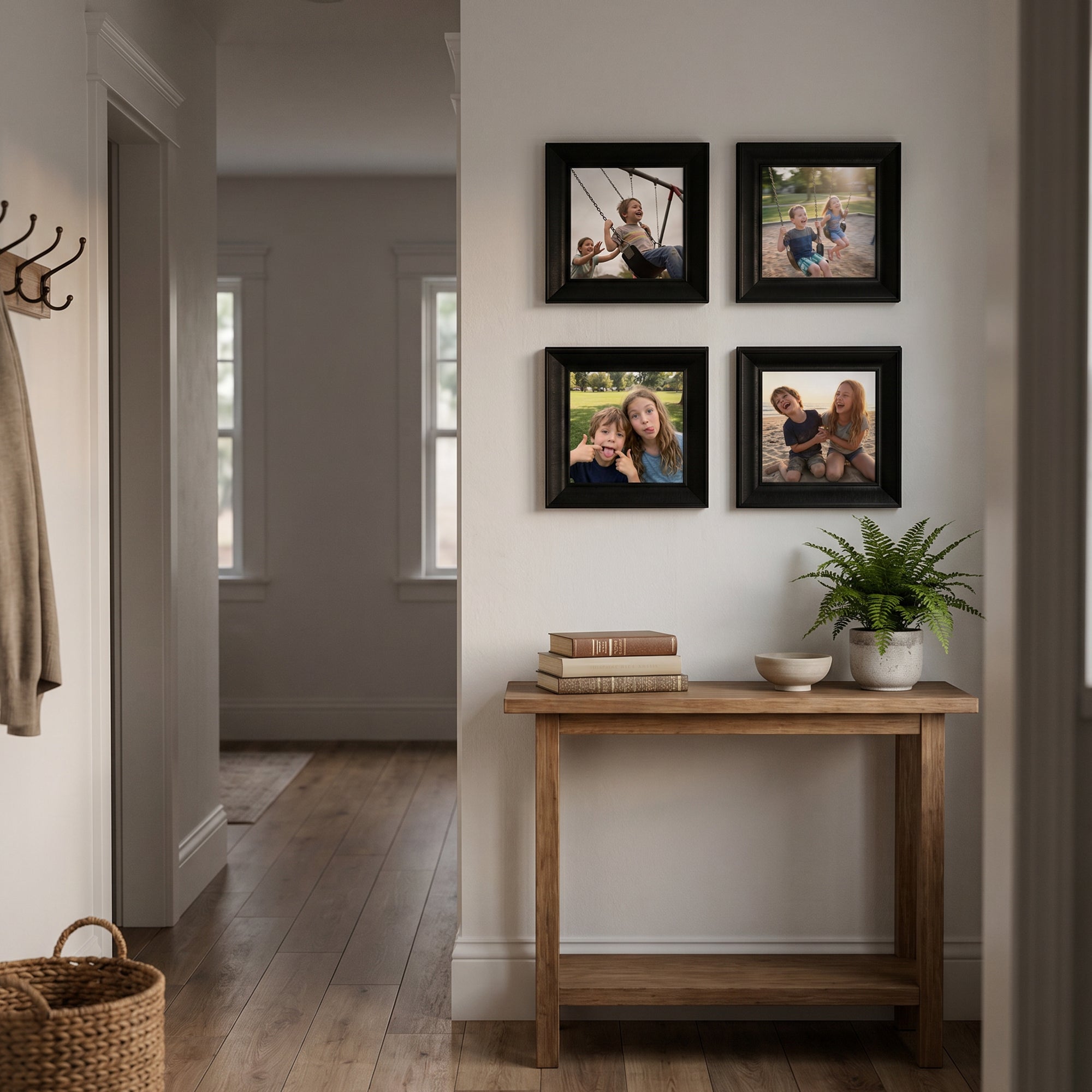 Personalized Black-Framed Photo Collage Set – Beautiful Memories Corner