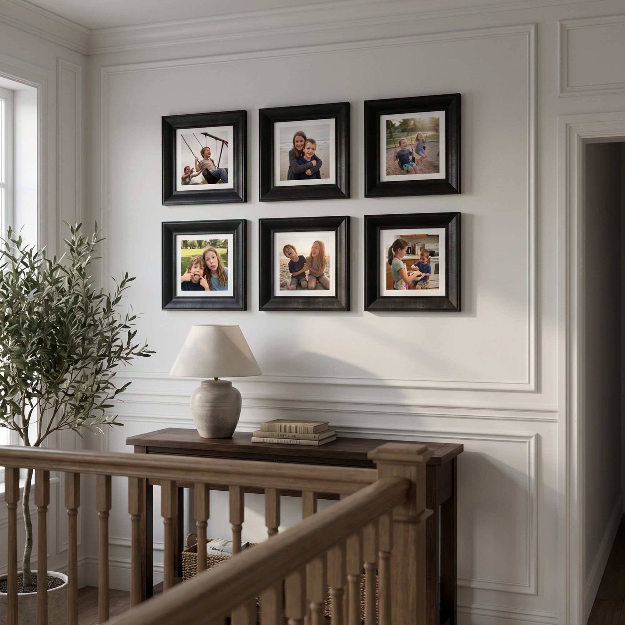 Personalized Black-Framed Photo Collage Set – Beautiful Memories Corner