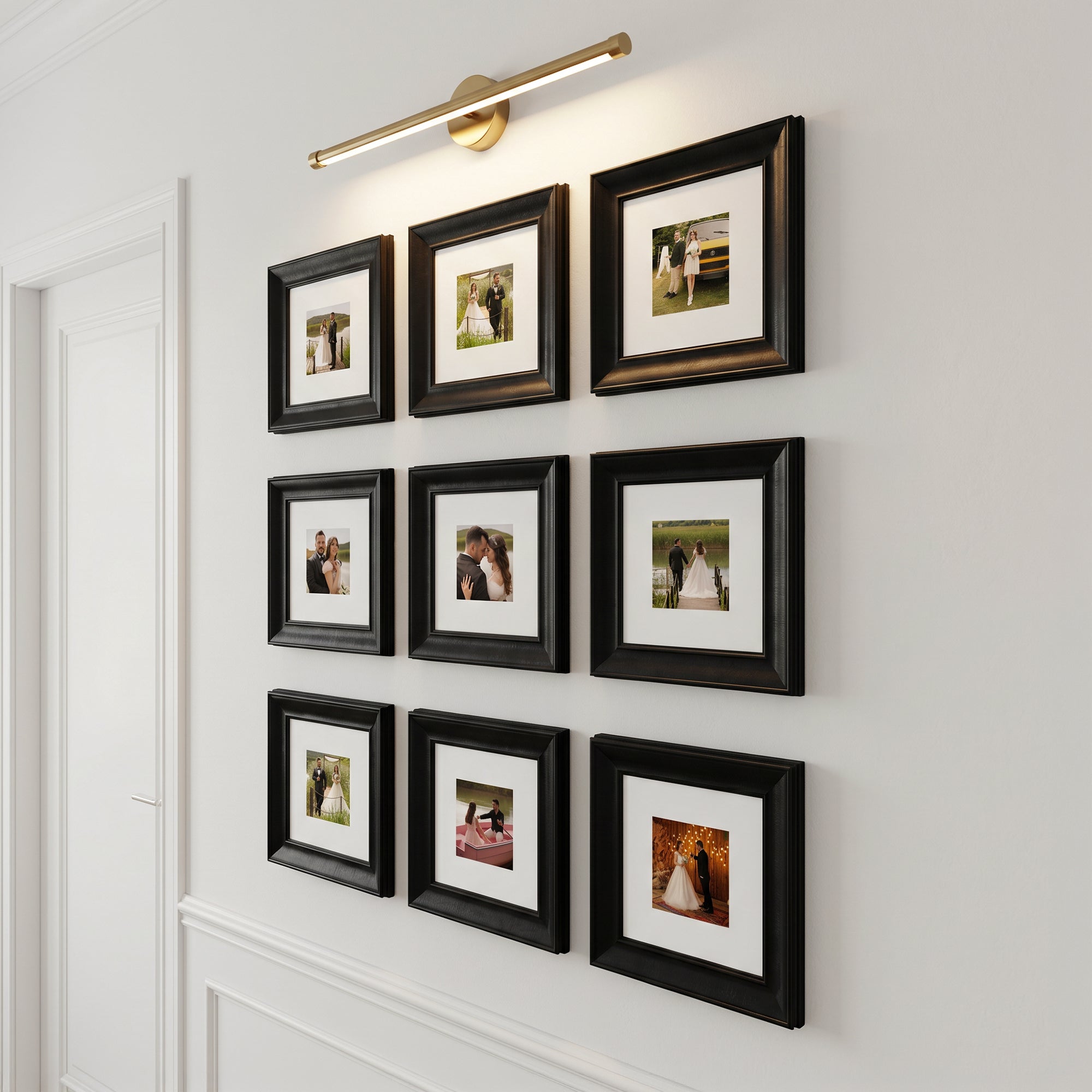 Personalized Black-Framed Photo Collage Set – Beautiful Memories Corner