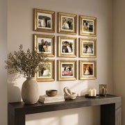 Personalized Gold-Framed Photo Collage Set – Beautiful Memories Corner