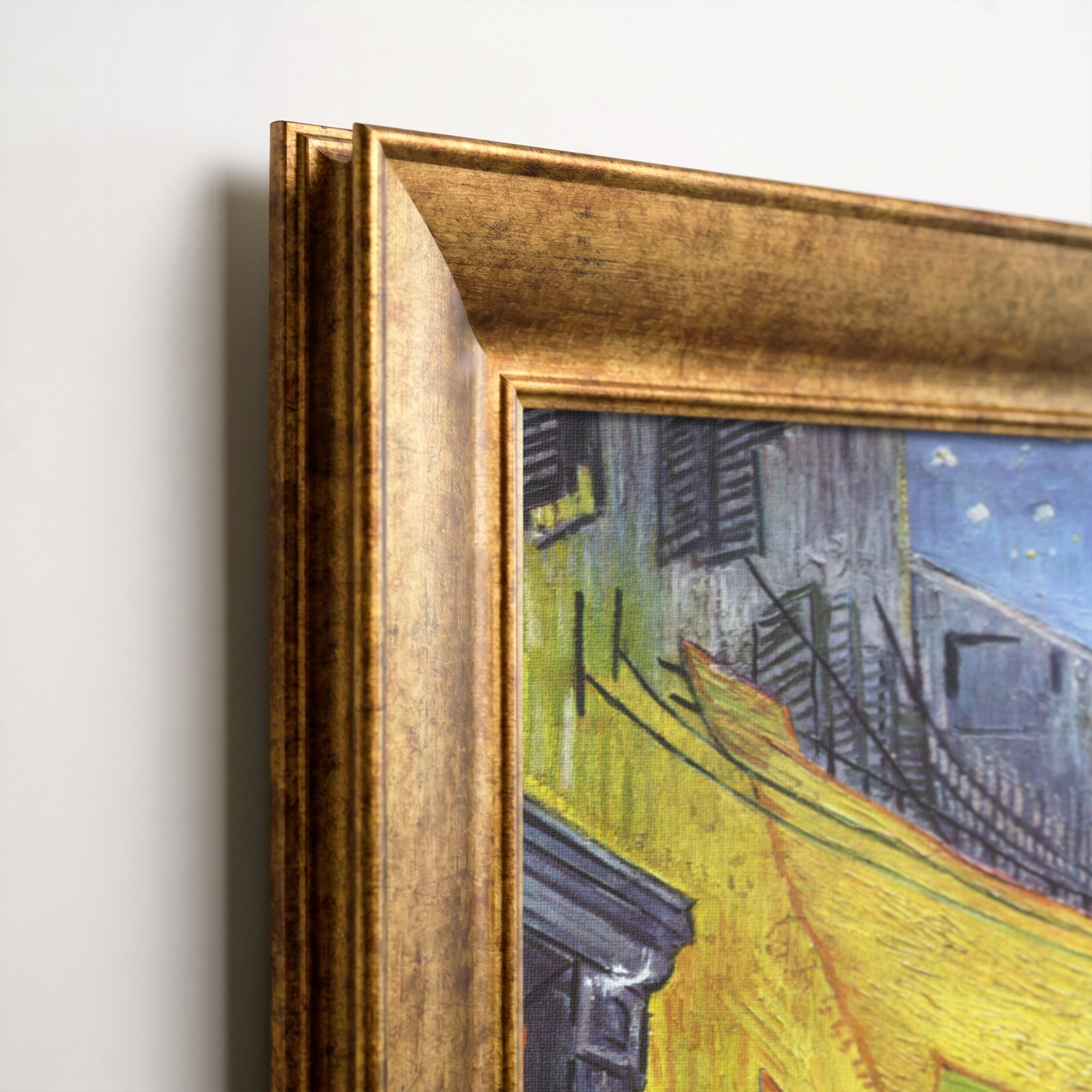 Cafe Terrace at Night by Vincent van Gogh (1888) | Framed Wall Art Print