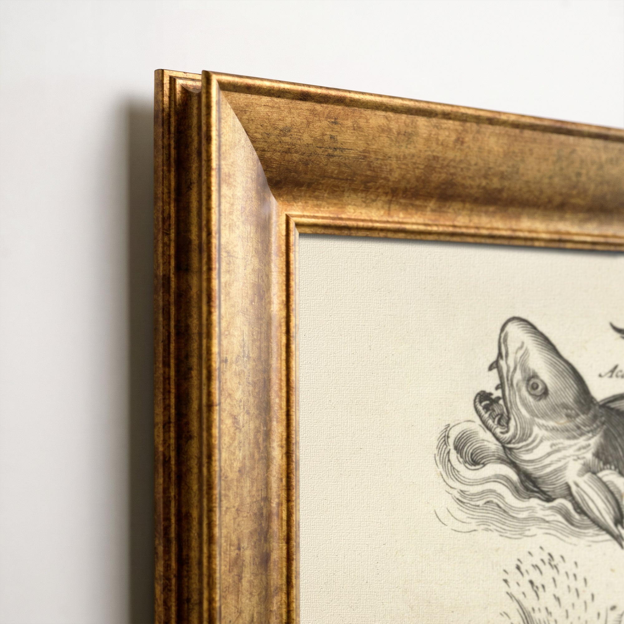 Fantastic Sea Creatures and Seahorse Print | Vintage Mythological Marine Art | Renaissance Illustration