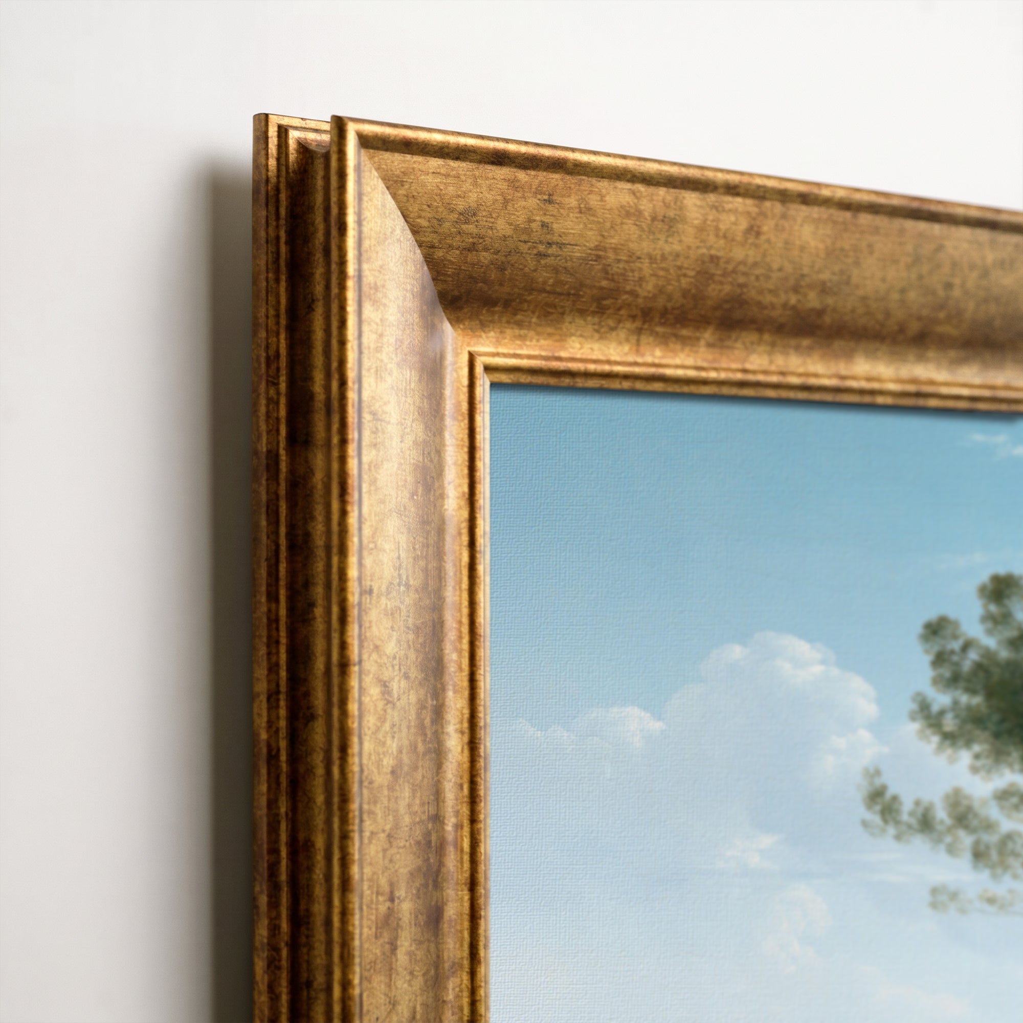 Italianate Landscape Framed Canvas Print