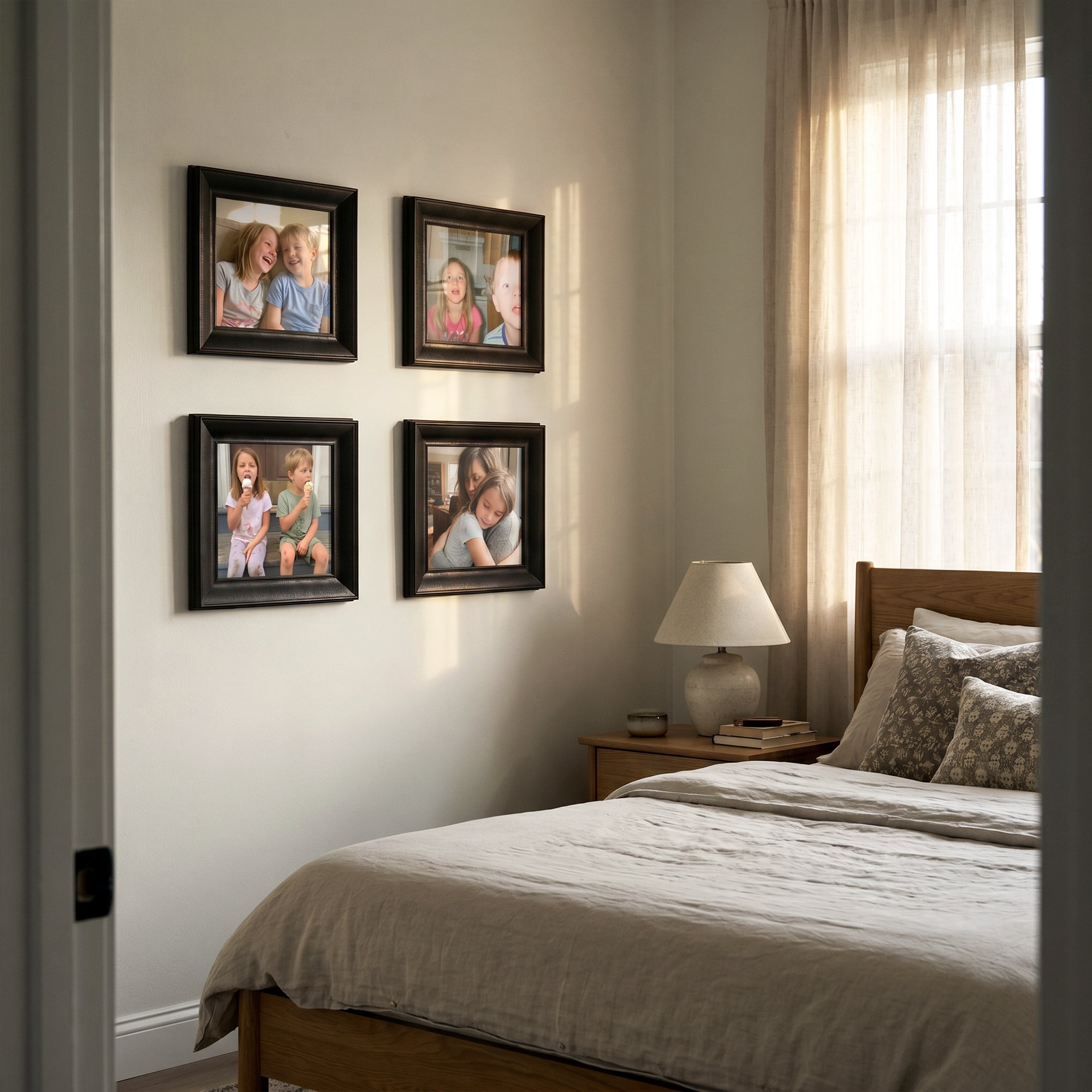 Personalized Black-Framed Photo Collage Set – Beautiful Memories Corner