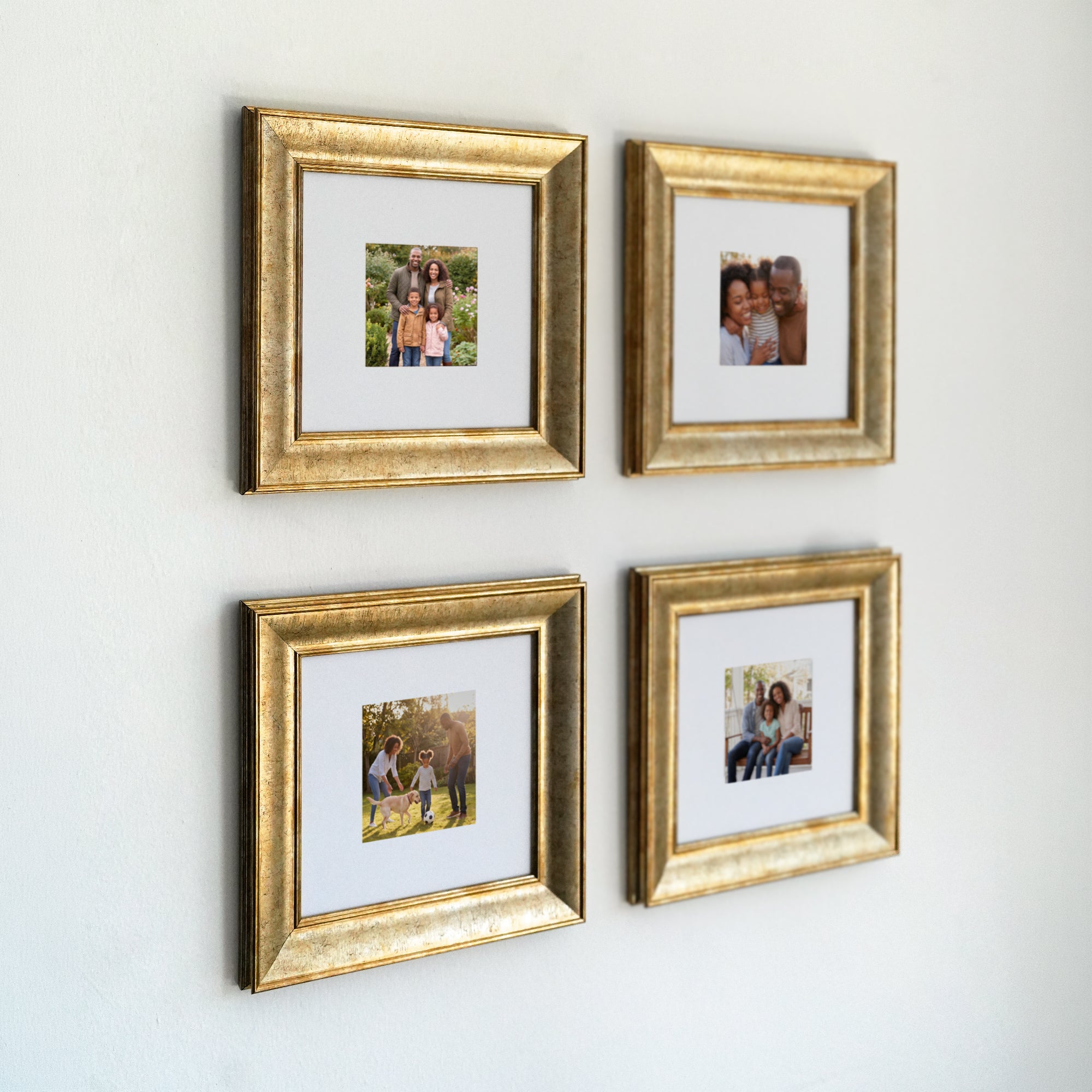 Personalized Champagne -Framed Photo Collage Set – Beautiful Memories Corner