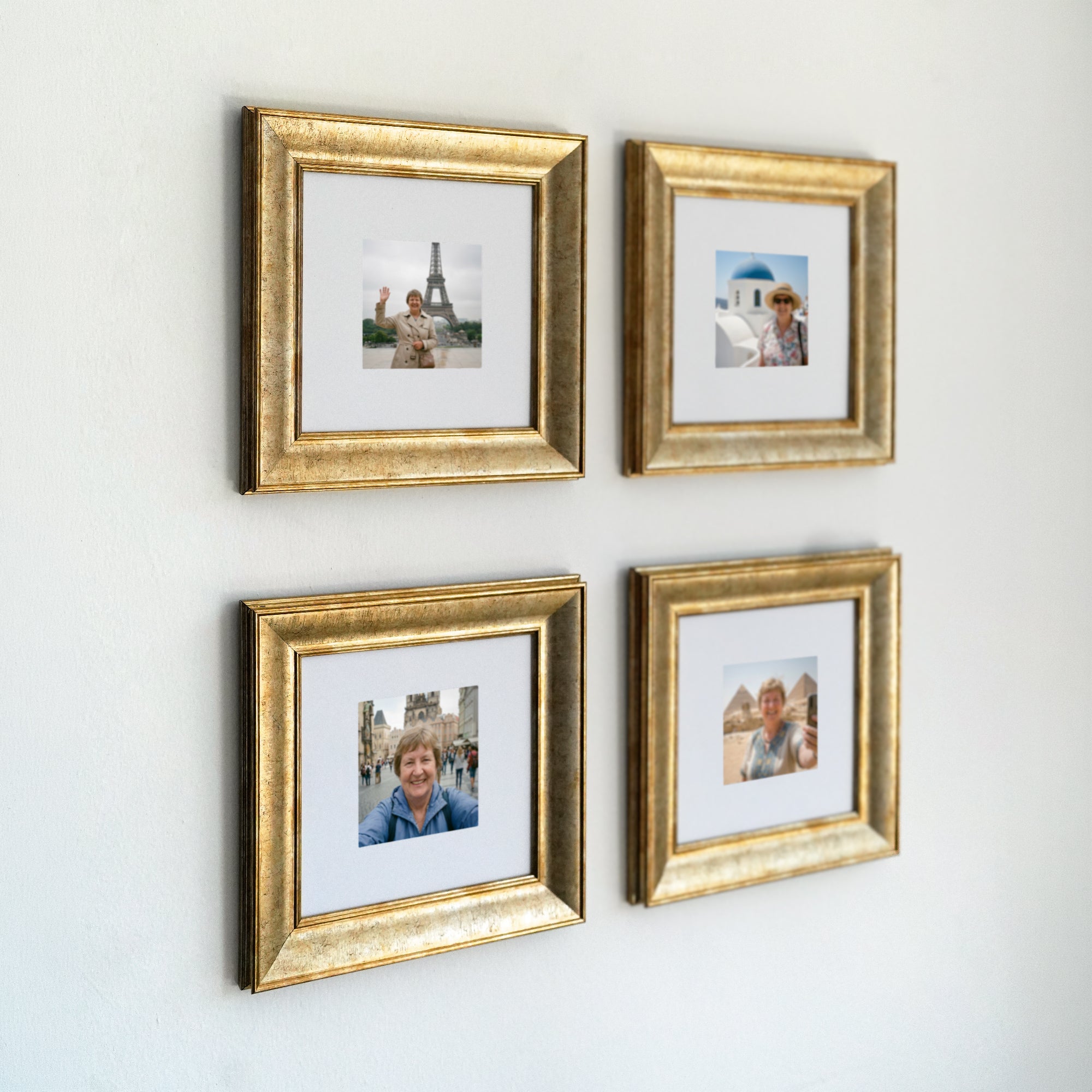 Personalized Champagne -Framed Photo Collage Set – Beautiful Memories Corner
