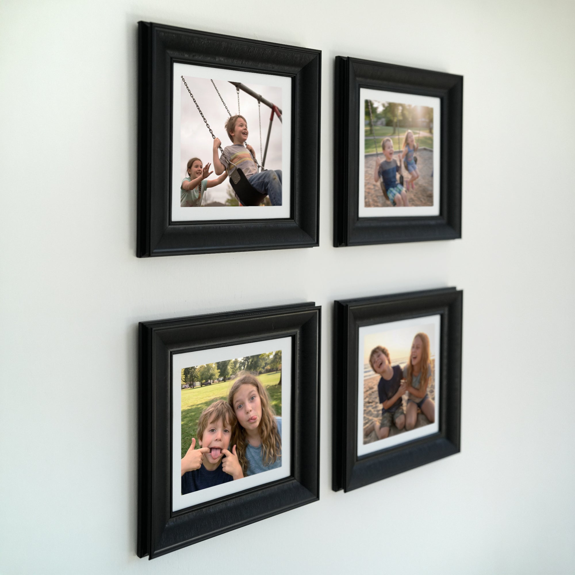 Personalized Black-Framed Photo Collage Set – Beautiful Memories Corner