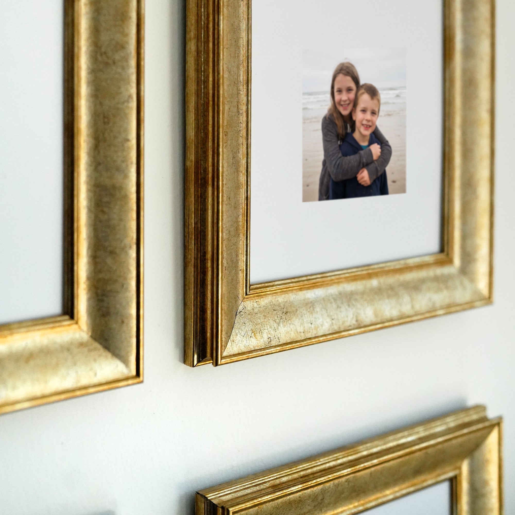 Personalized Champagne -Framed Photo Collage Set – Beautiful Memories Corner