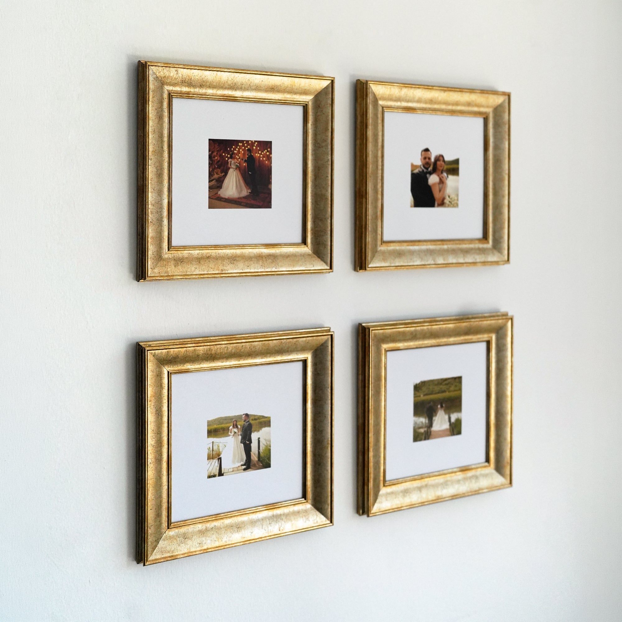 Personalized Champagne -Framed Photo Collage Set – Beautiful Memories Corner