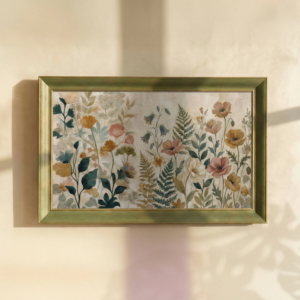 Pastel Wildflowers Painting