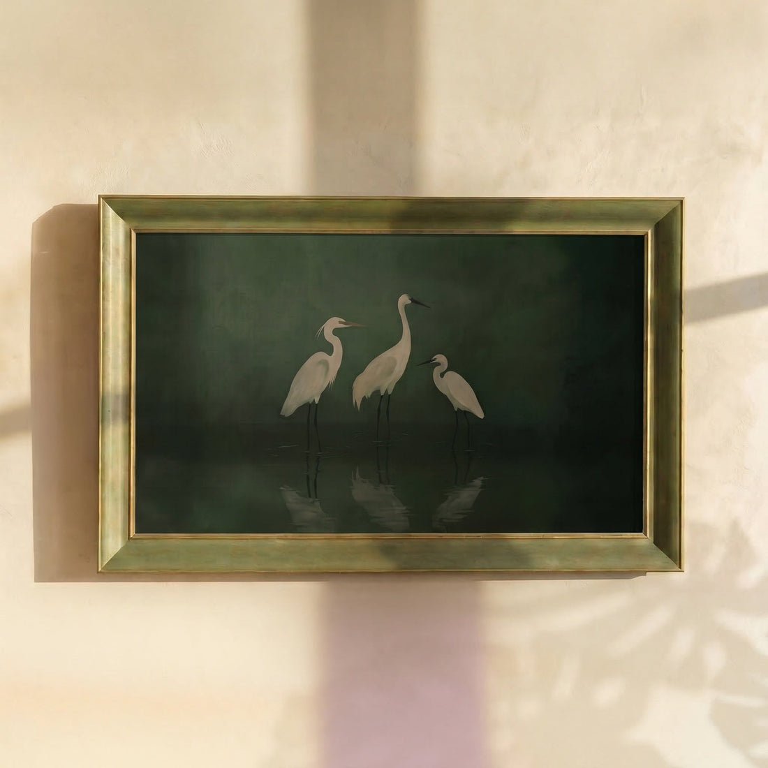 White Herons Painting