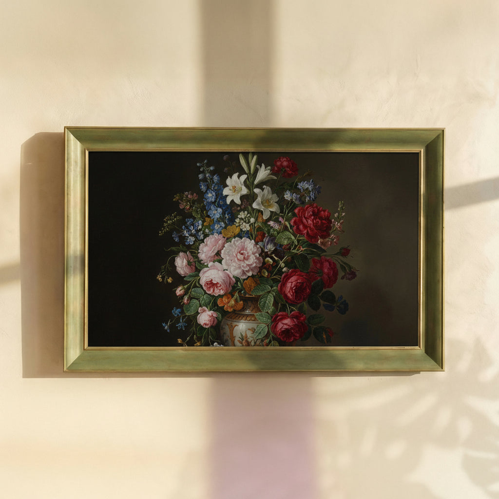 Classic Still Life Flowers Painting