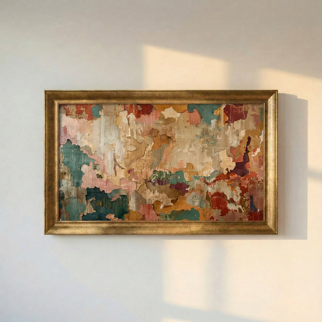 Abstract Distressed Textured Painting