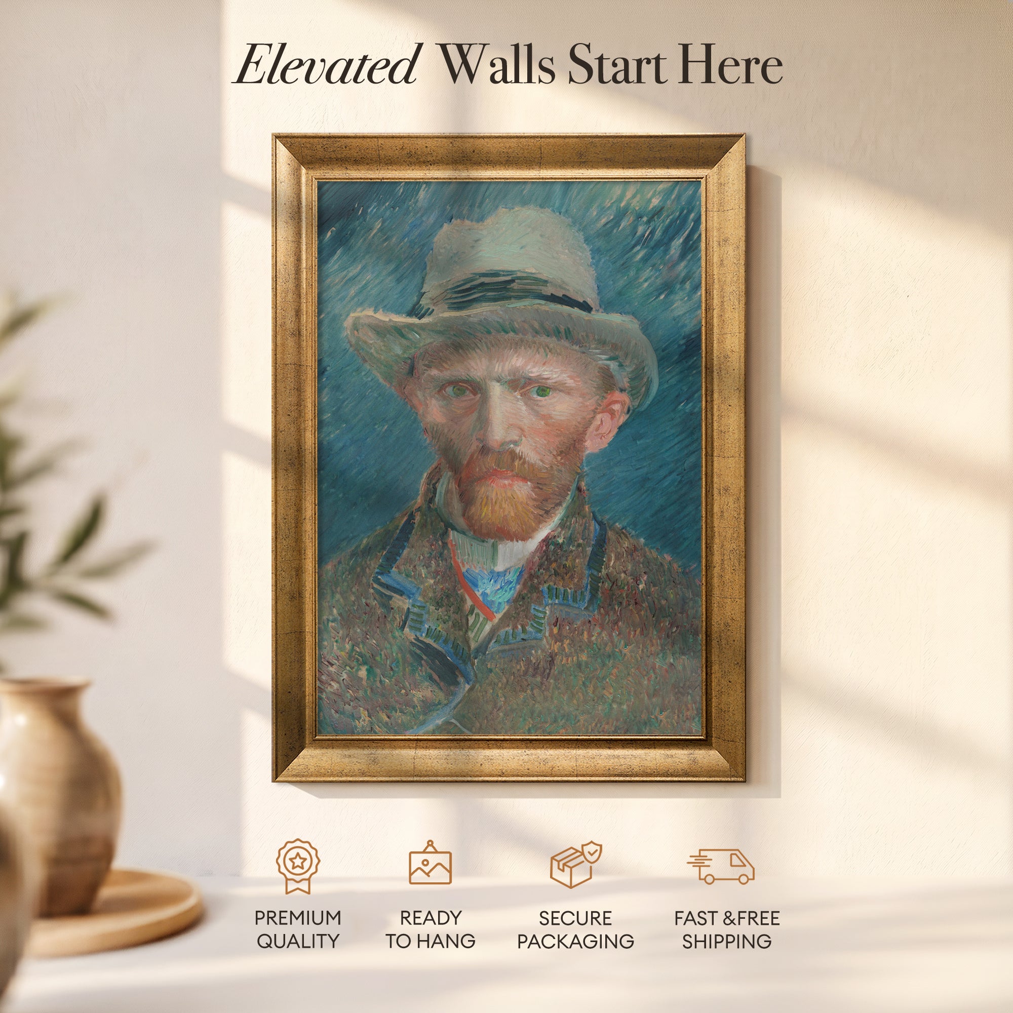 Vincent van Gogh Self-Portrait (1887) | Famous Post-Impressionist Wall Art Print