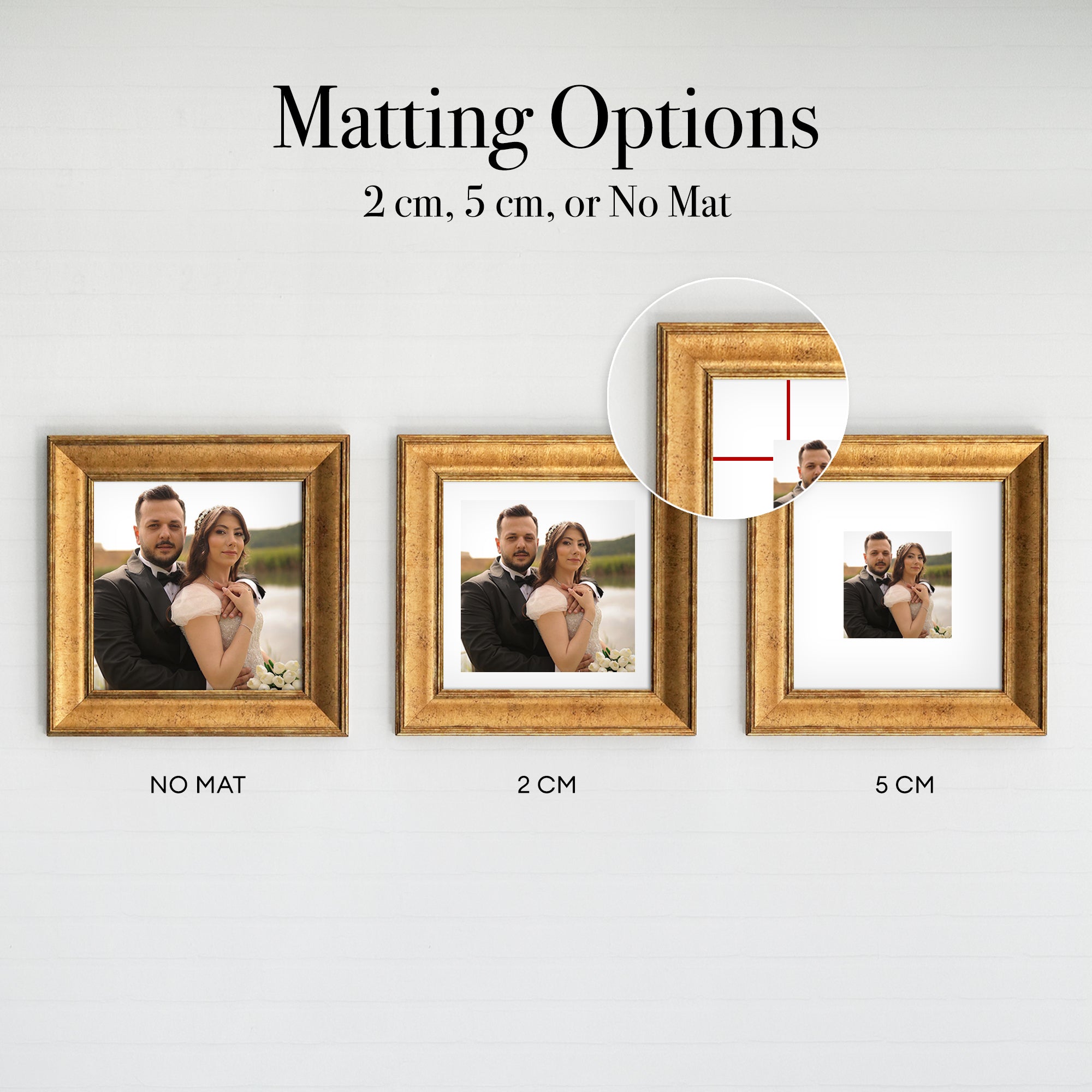 Personalized Gold-Framed Photo Collage Set – Beautiful Memories Corner